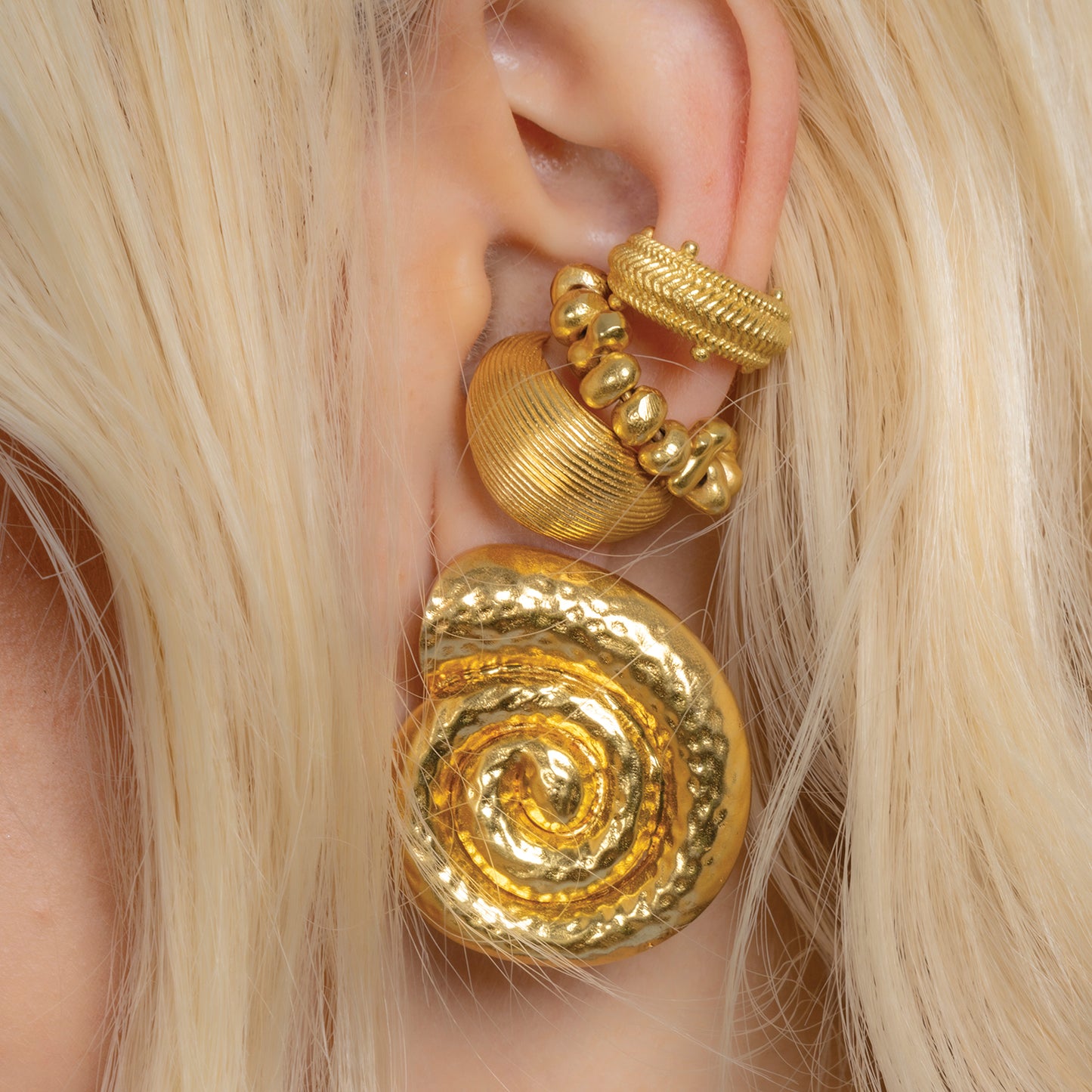 Textured Shell Studs