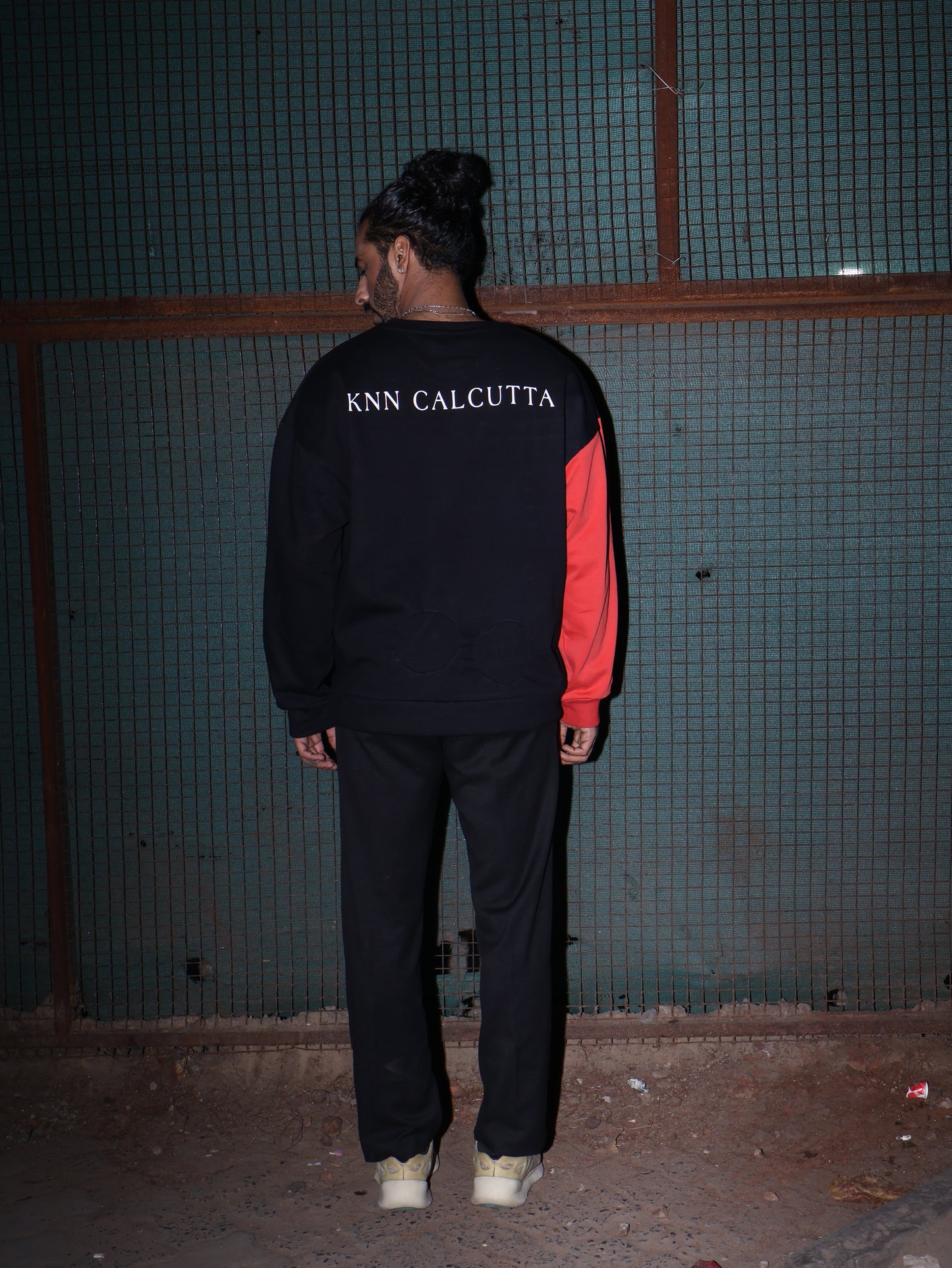 Red Button - Oversized Hoodie