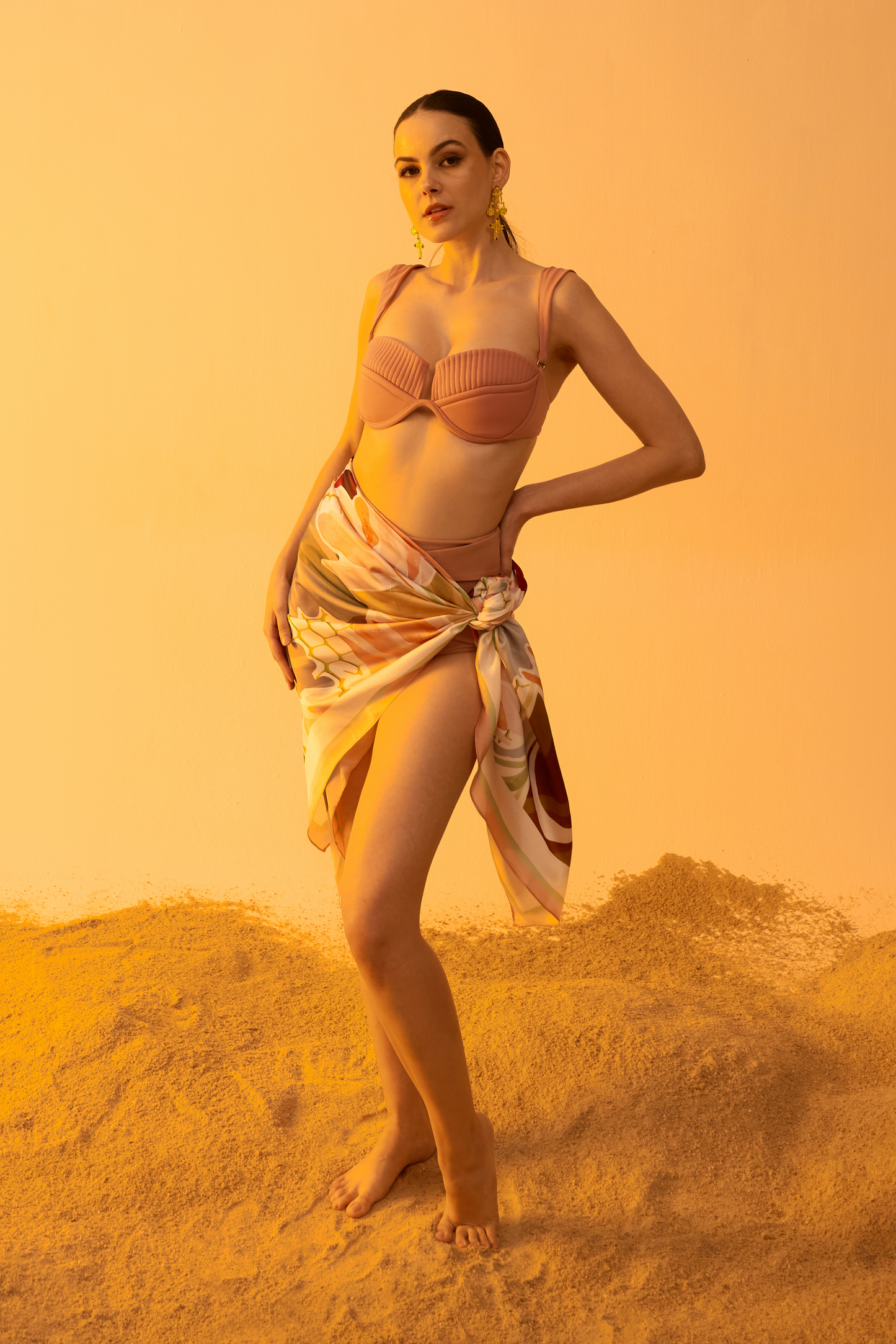 Beach Bum Sarong Sepia Garden