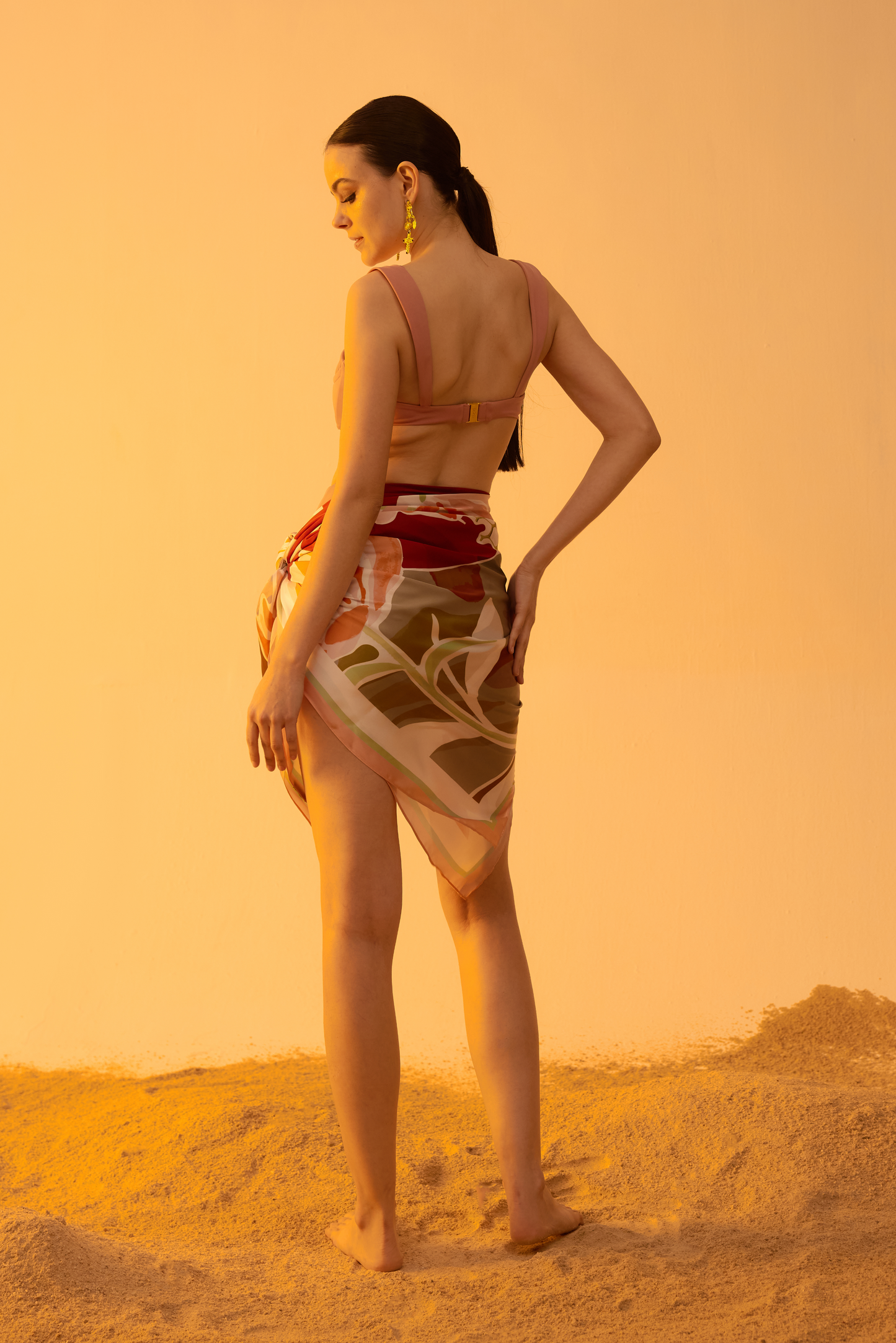 Beach Bum Sarong Sepia Garden