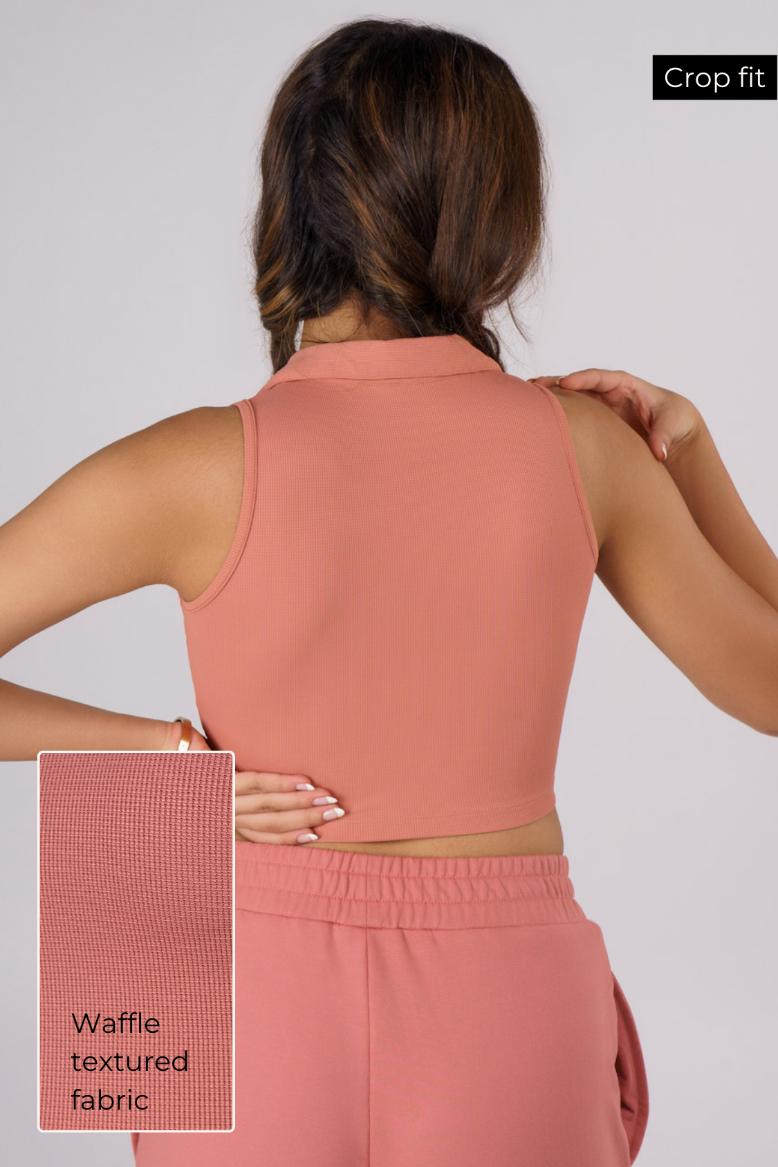 Sleeveless Gym/Casual Top - Dusty Pink