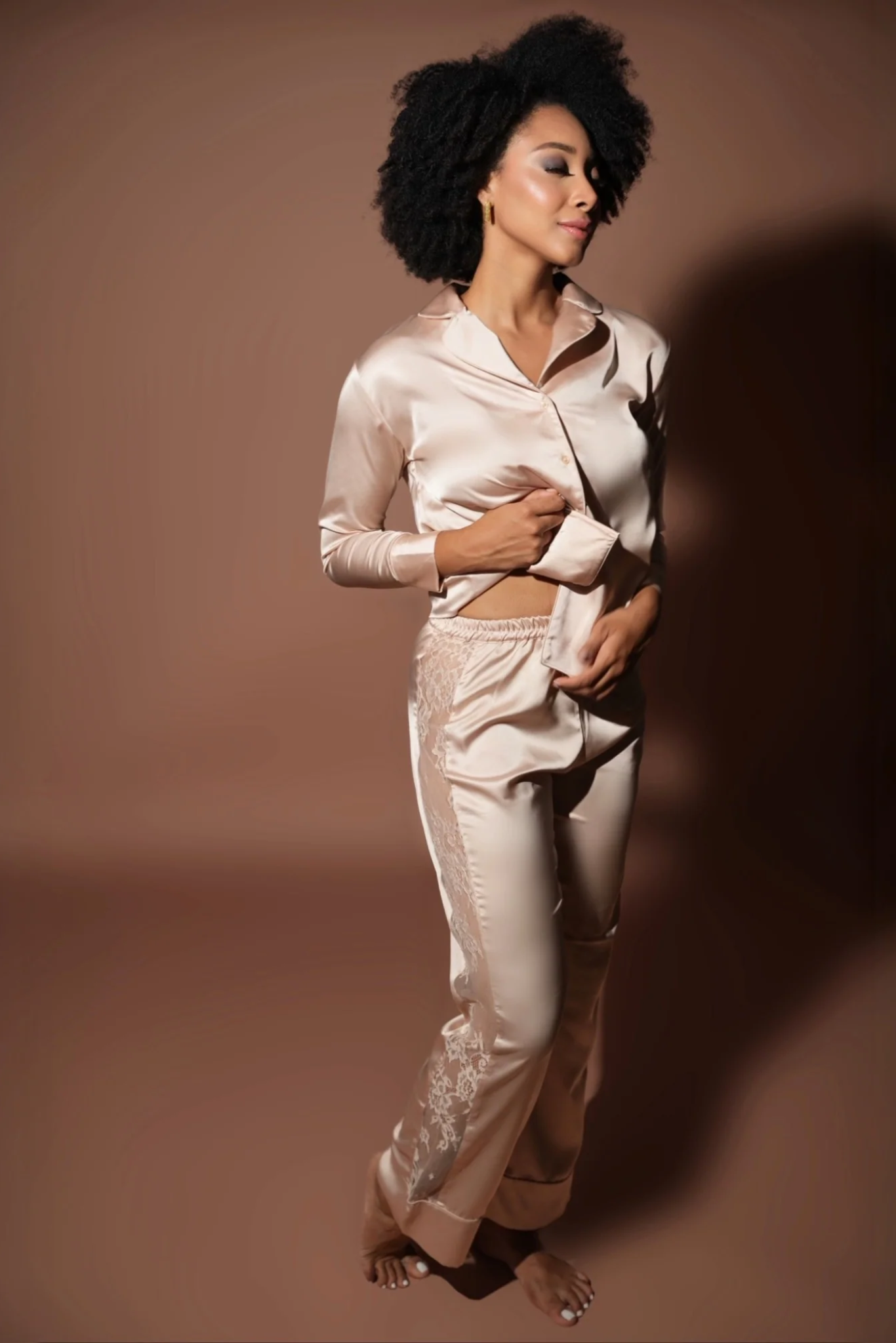 Champagne Nightsuit Set
