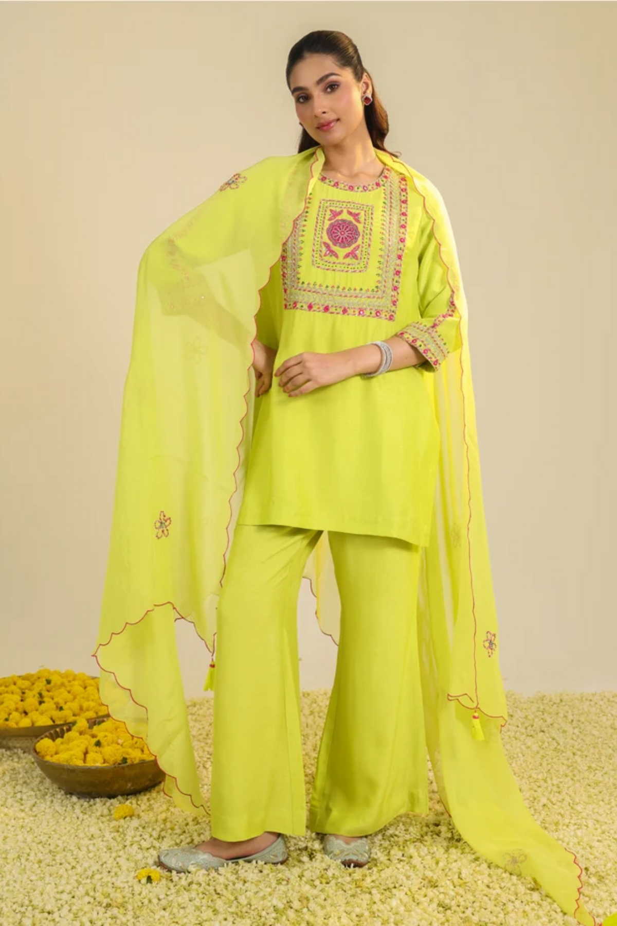Yellow Gulshan Kurta Set