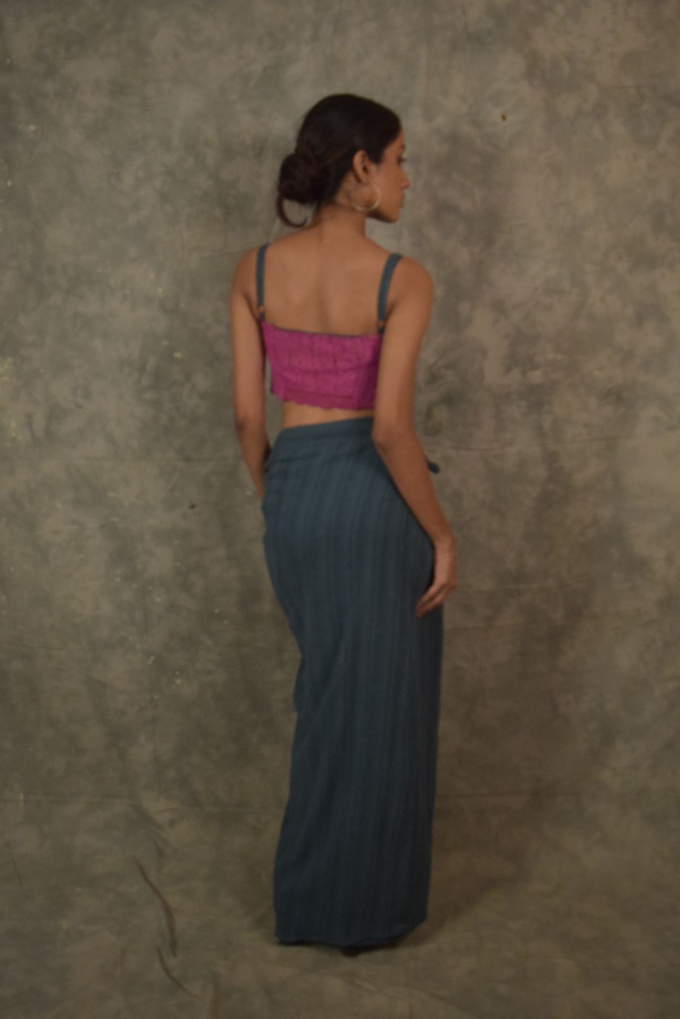 Lace Choli Top - Antique Fuchsia
