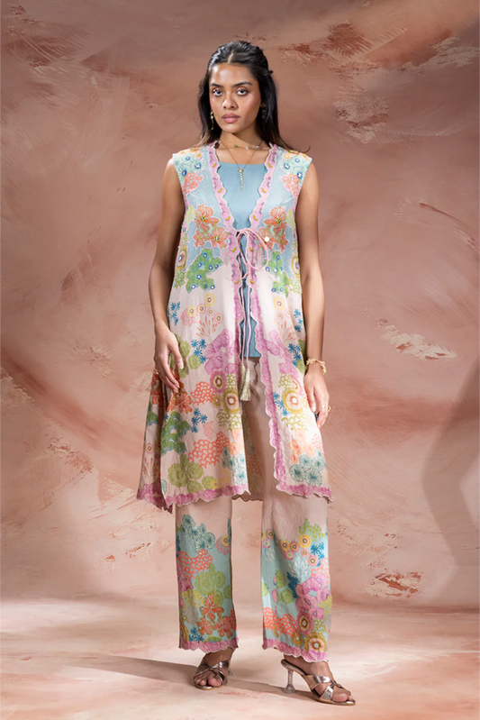 Kaia Embellished Jacket and Pants Set