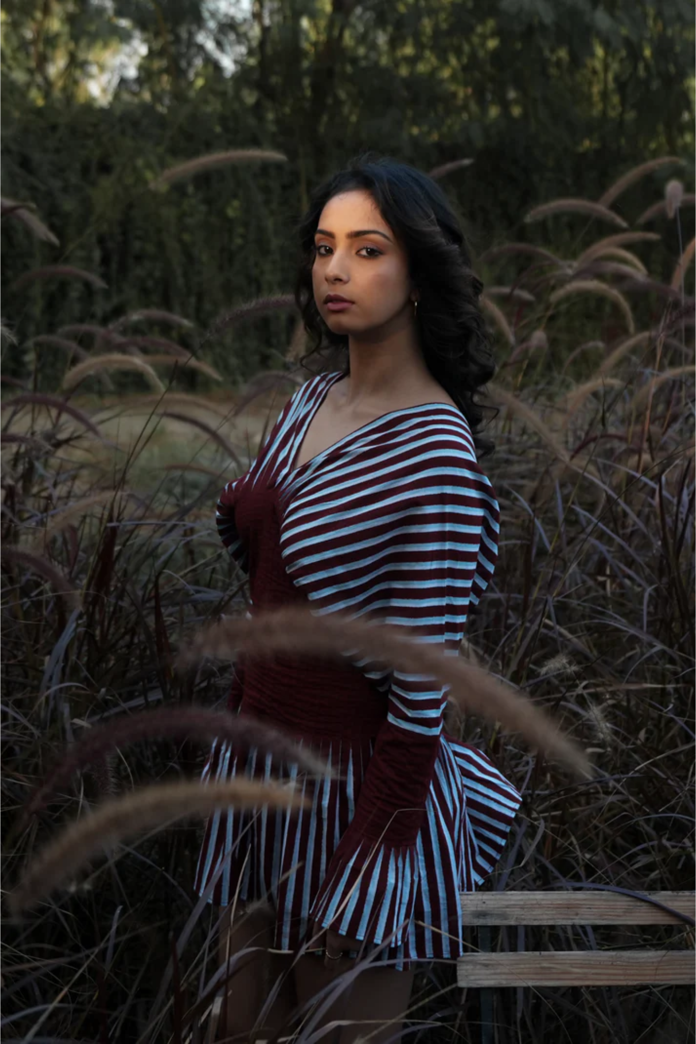 Sunset Pleated Dress