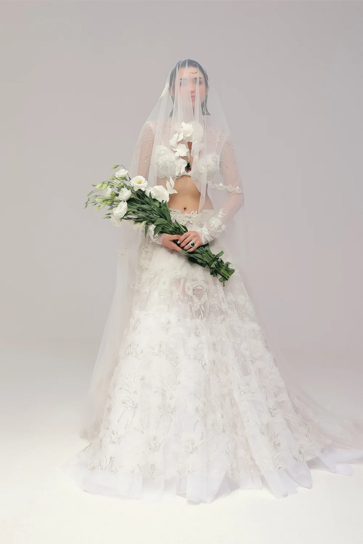 A White Wedding Lehenga II