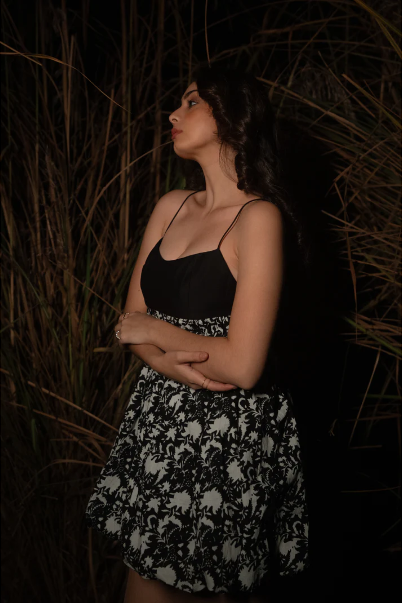 Zia Ballon Dress - Black