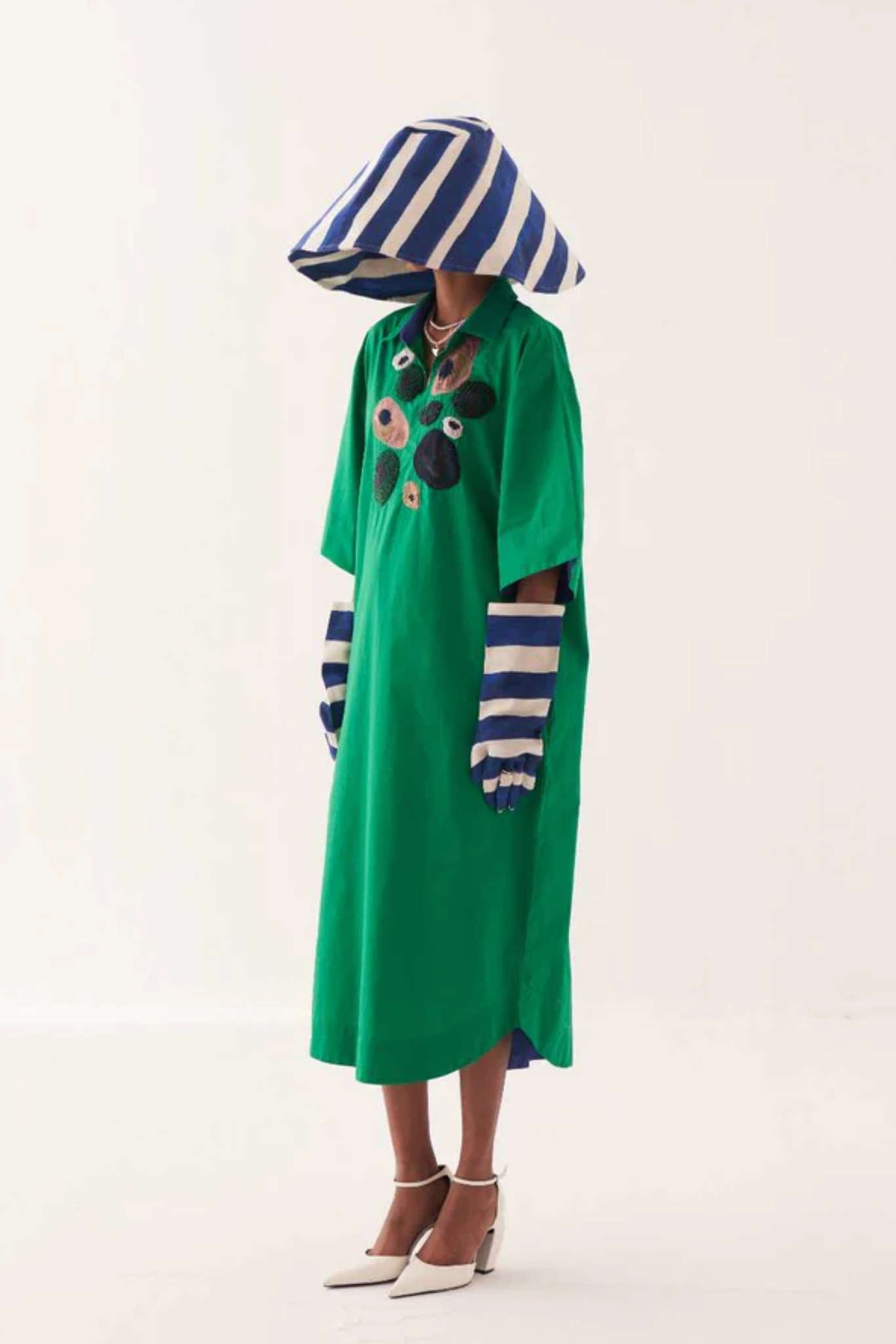 Emerald Embroidered Dress