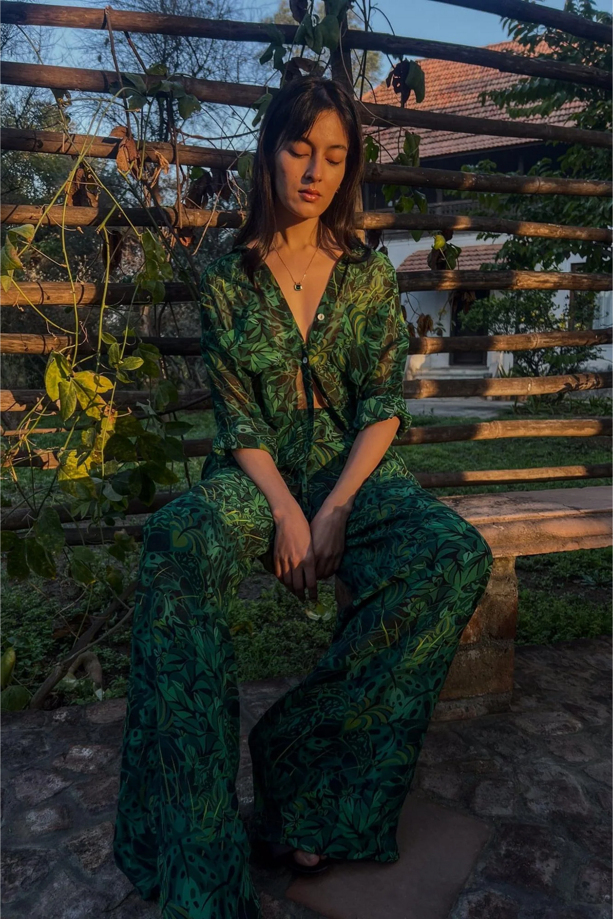 Lounge Trousers - Emerald Jungle
