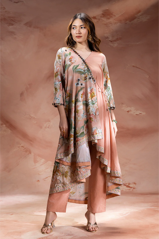 Zeya Embellished Asymmetric Tunic and Pants