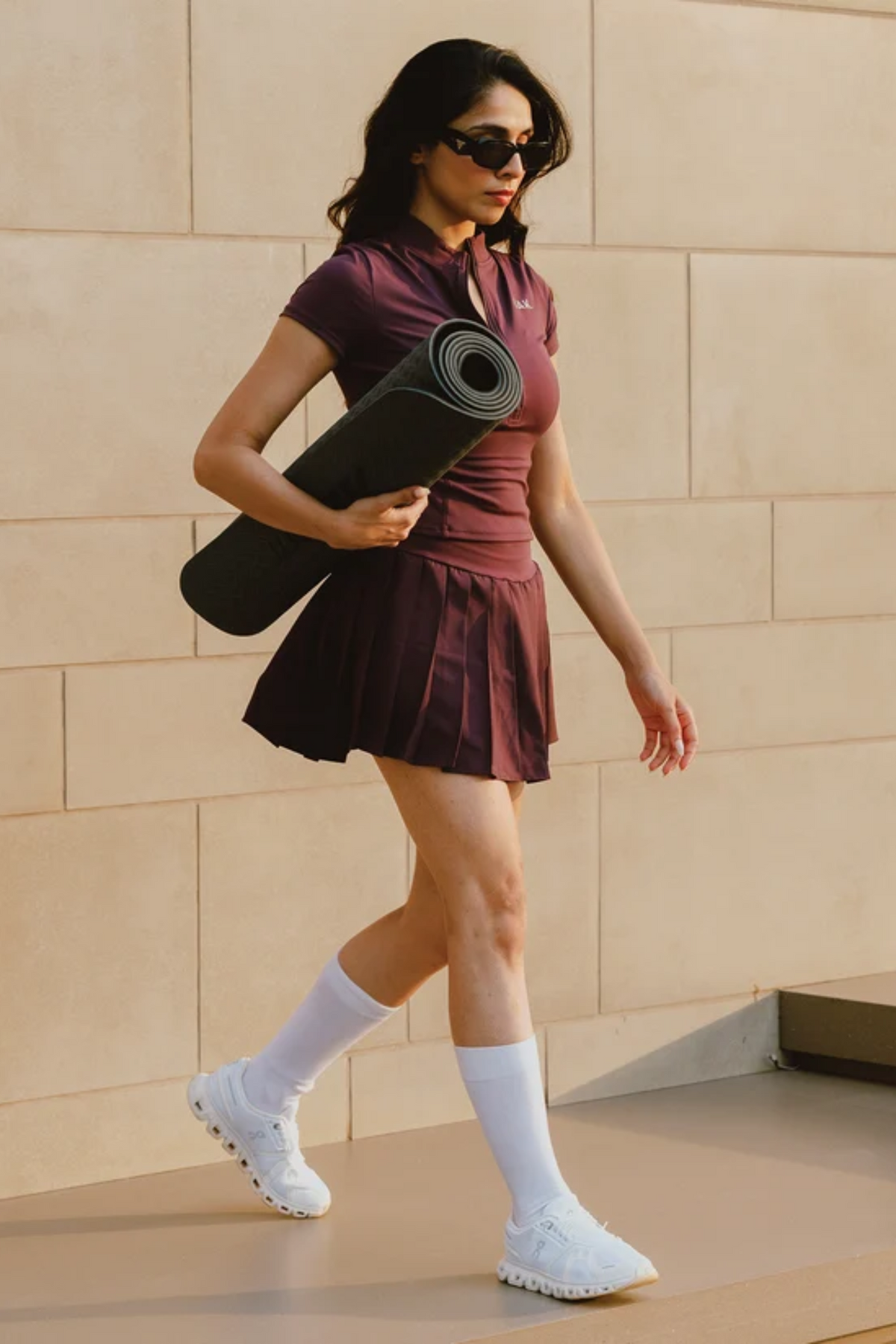 The Court Skort in Grape Purple