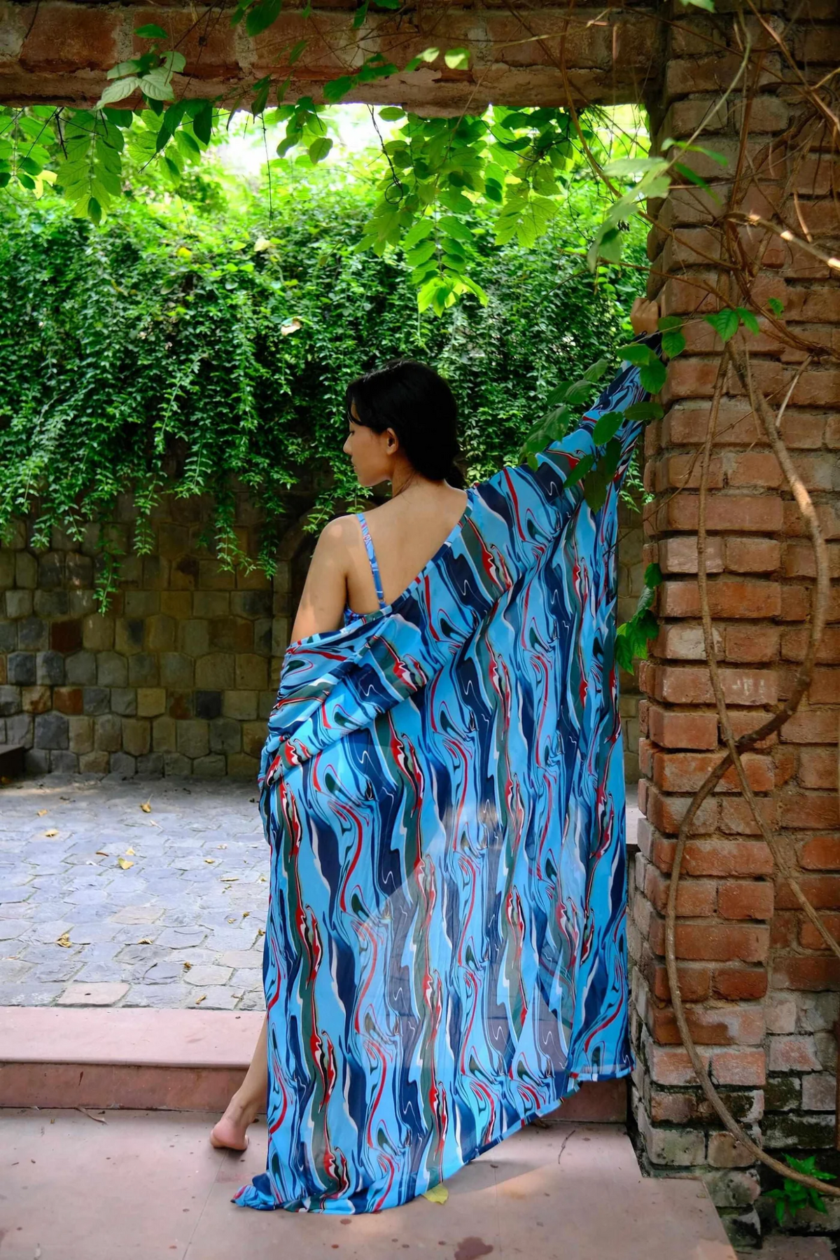Cosmic Wave Front Open Kaftan