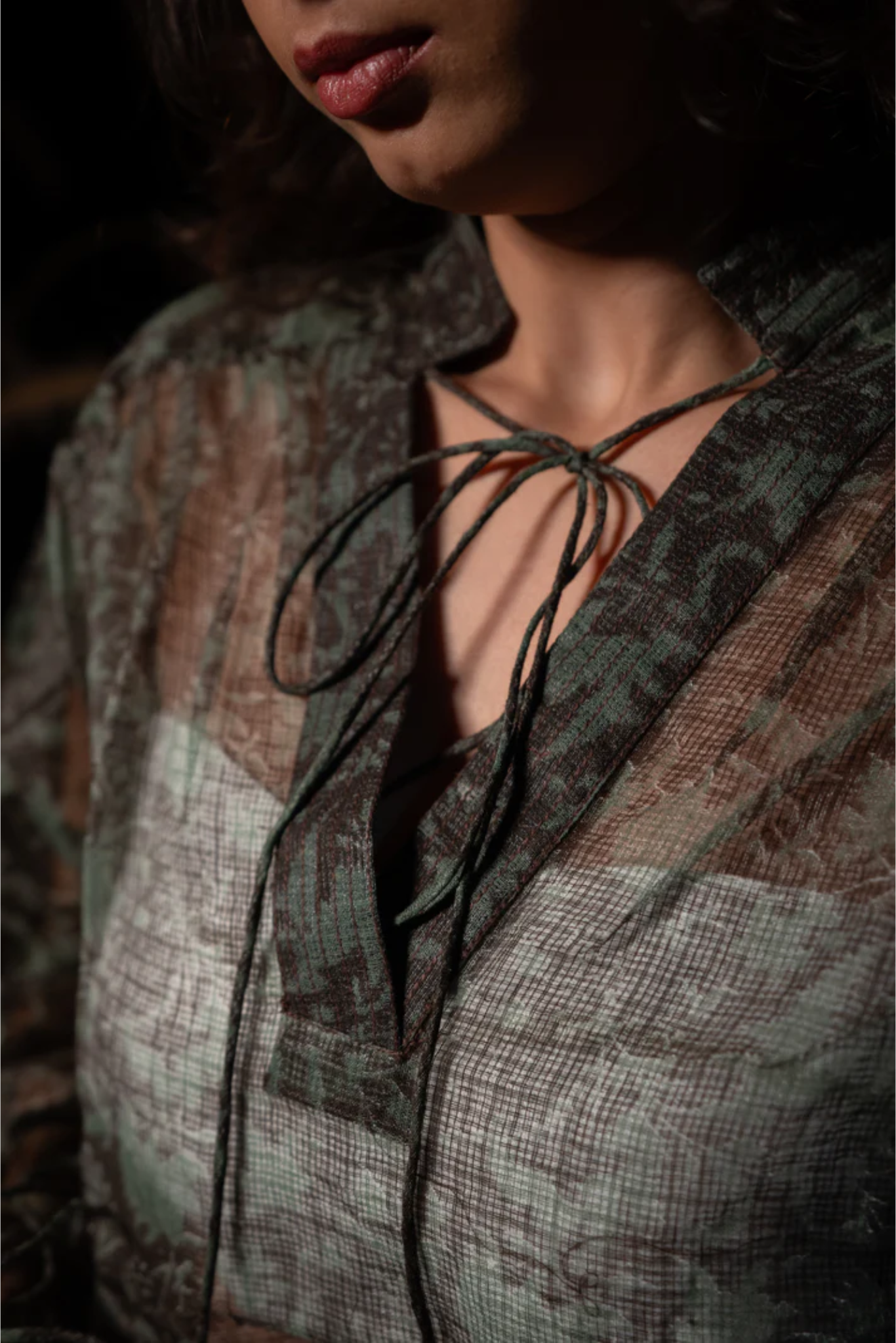 Koi Sheer Top - Green