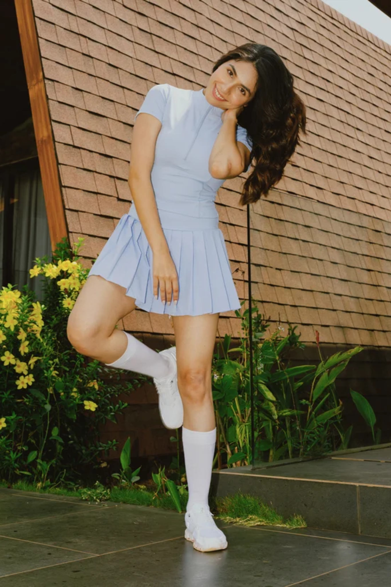 The Court Skort in Sunny Blue