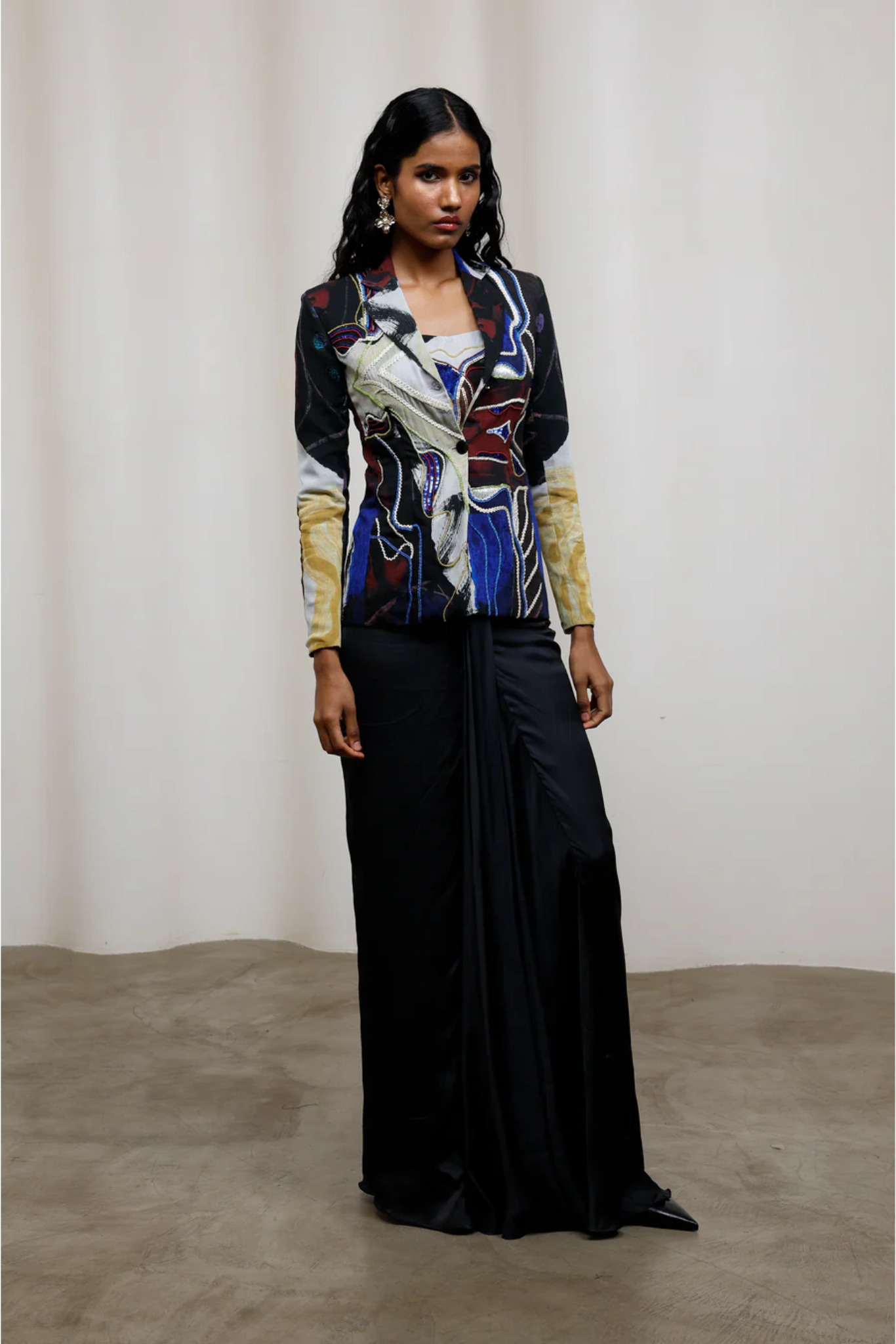 Kiyo Embroidered Blazer Set