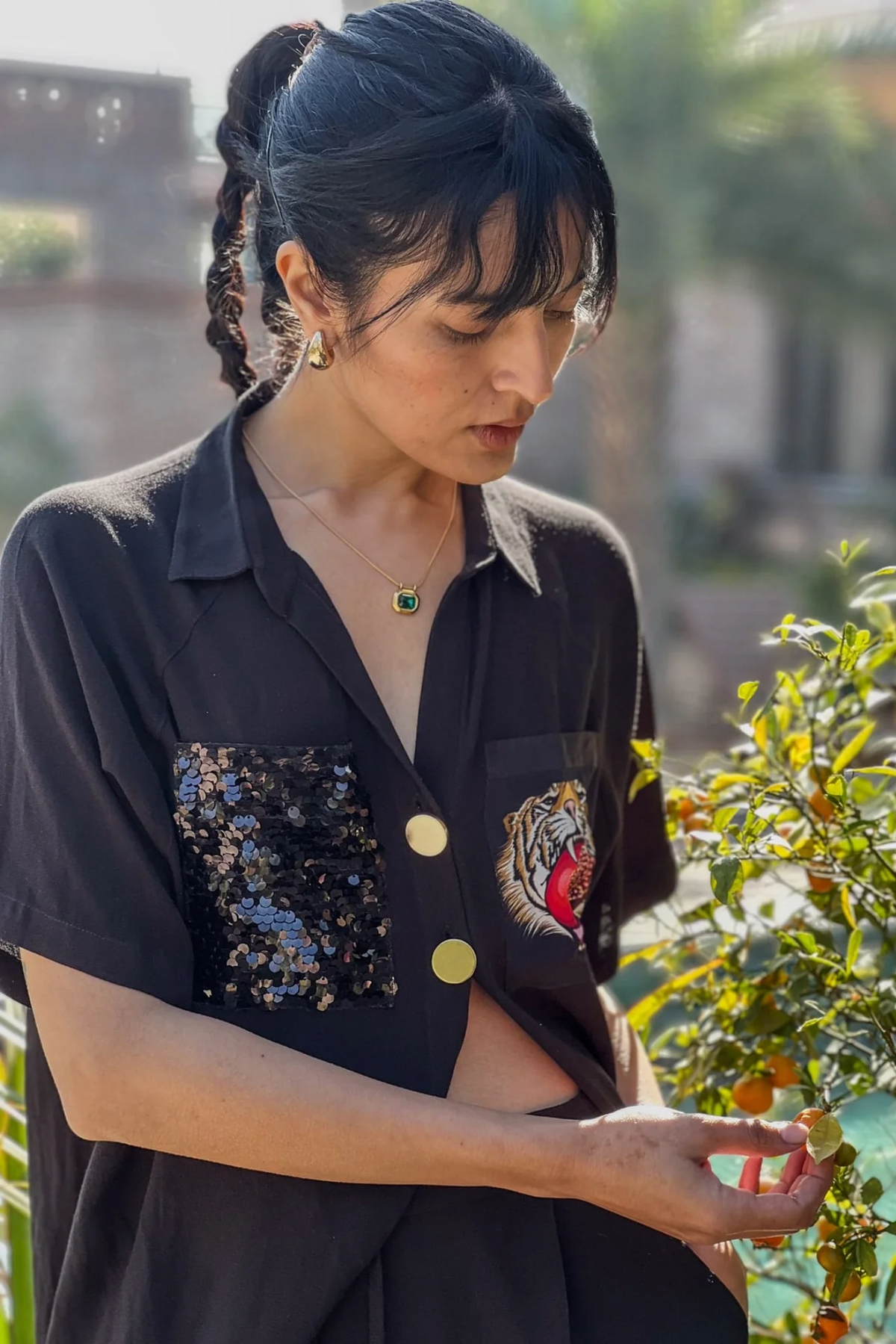Shirt - Tiger Pom Pocket