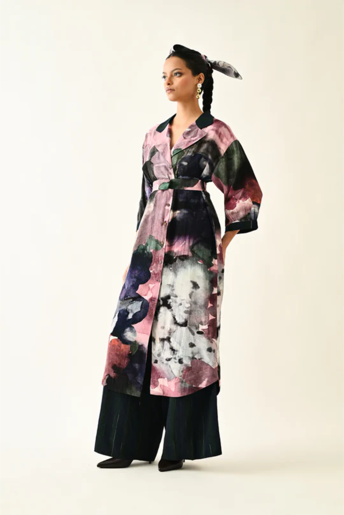 Twilight Bloom Trench Set