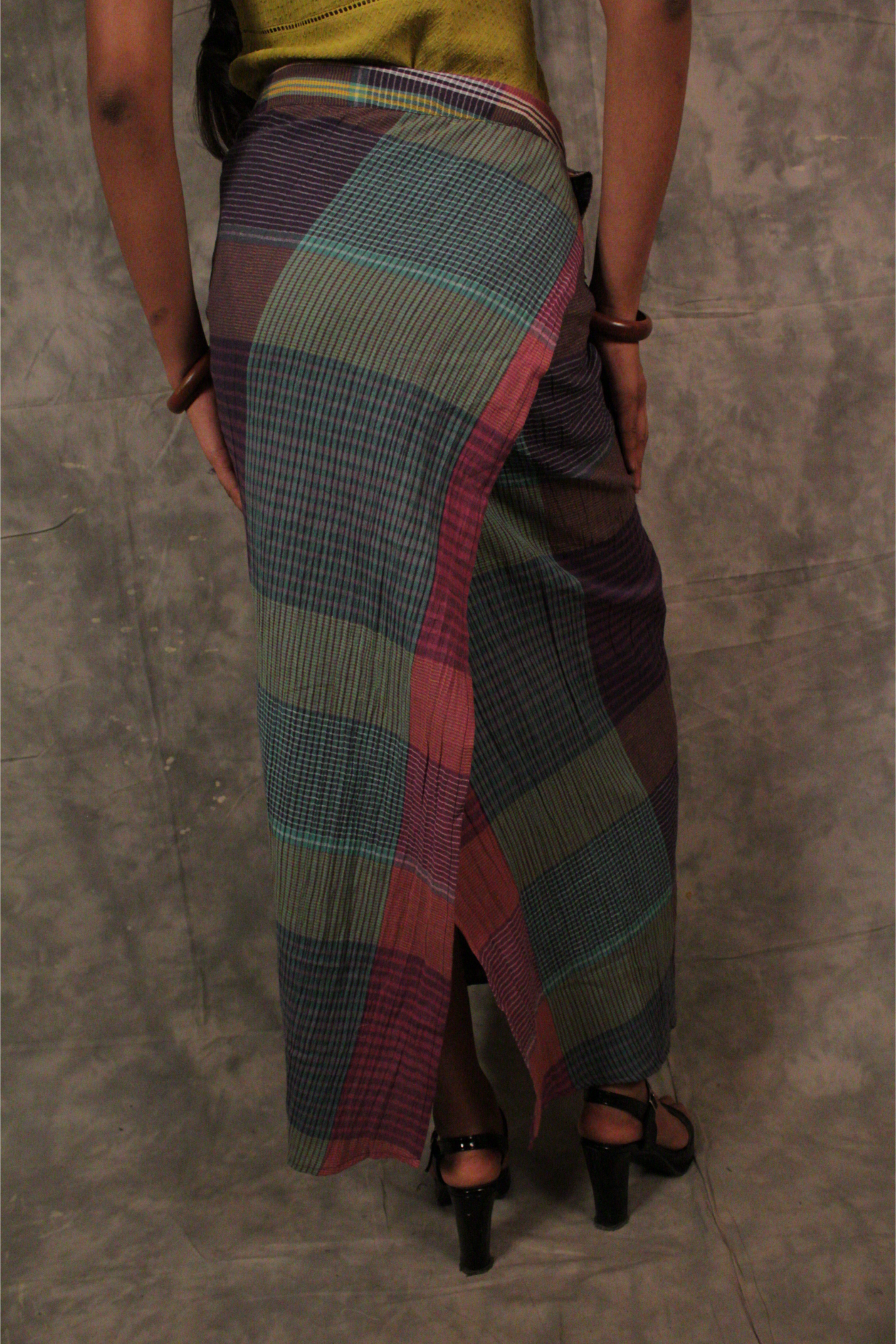 Antaria wrap skirt - Plaids