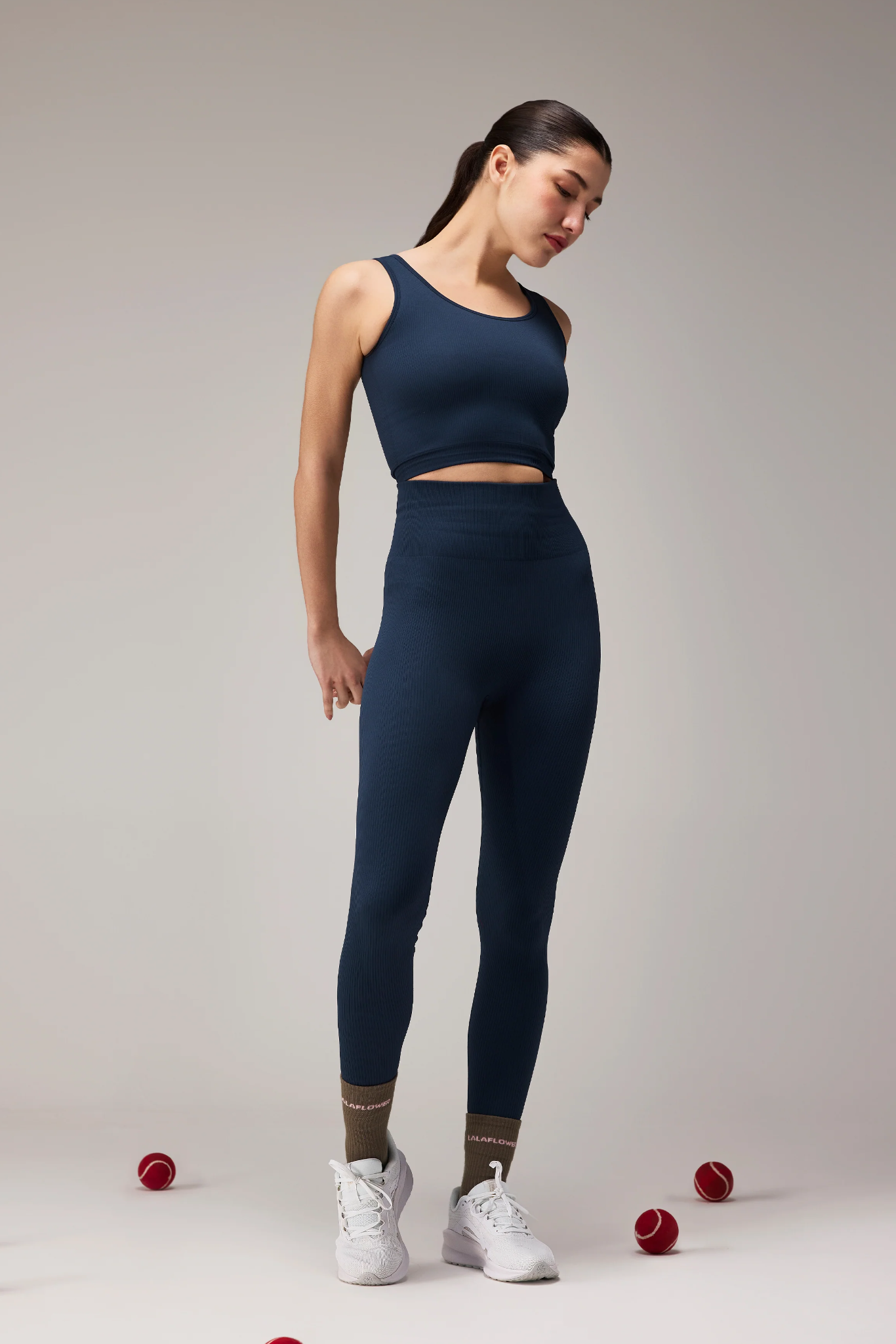 SEAMLESS LEGGINGS - NAVY BLUE