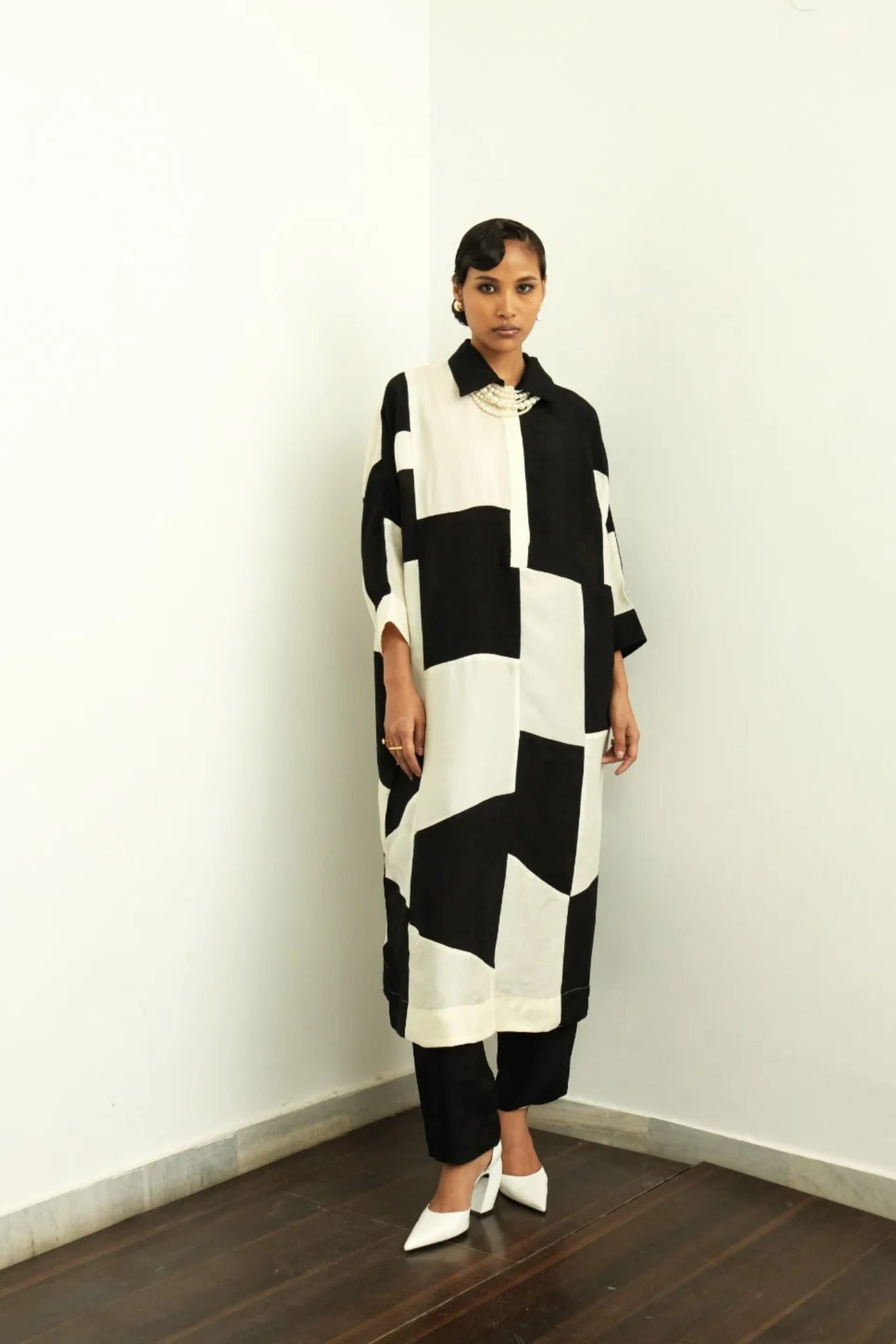 Stardust Silk Patchwork Dress