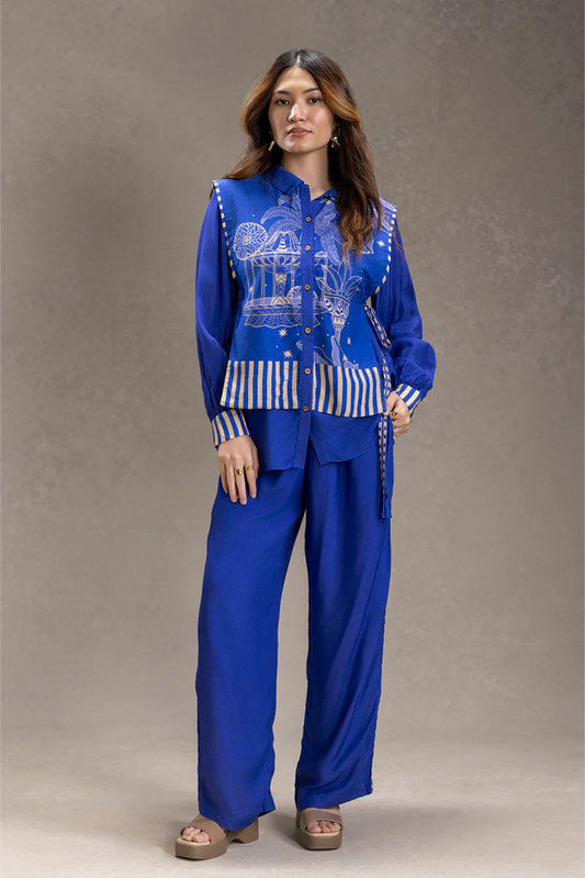 Kyomi Bib-Style Shirt with Pants