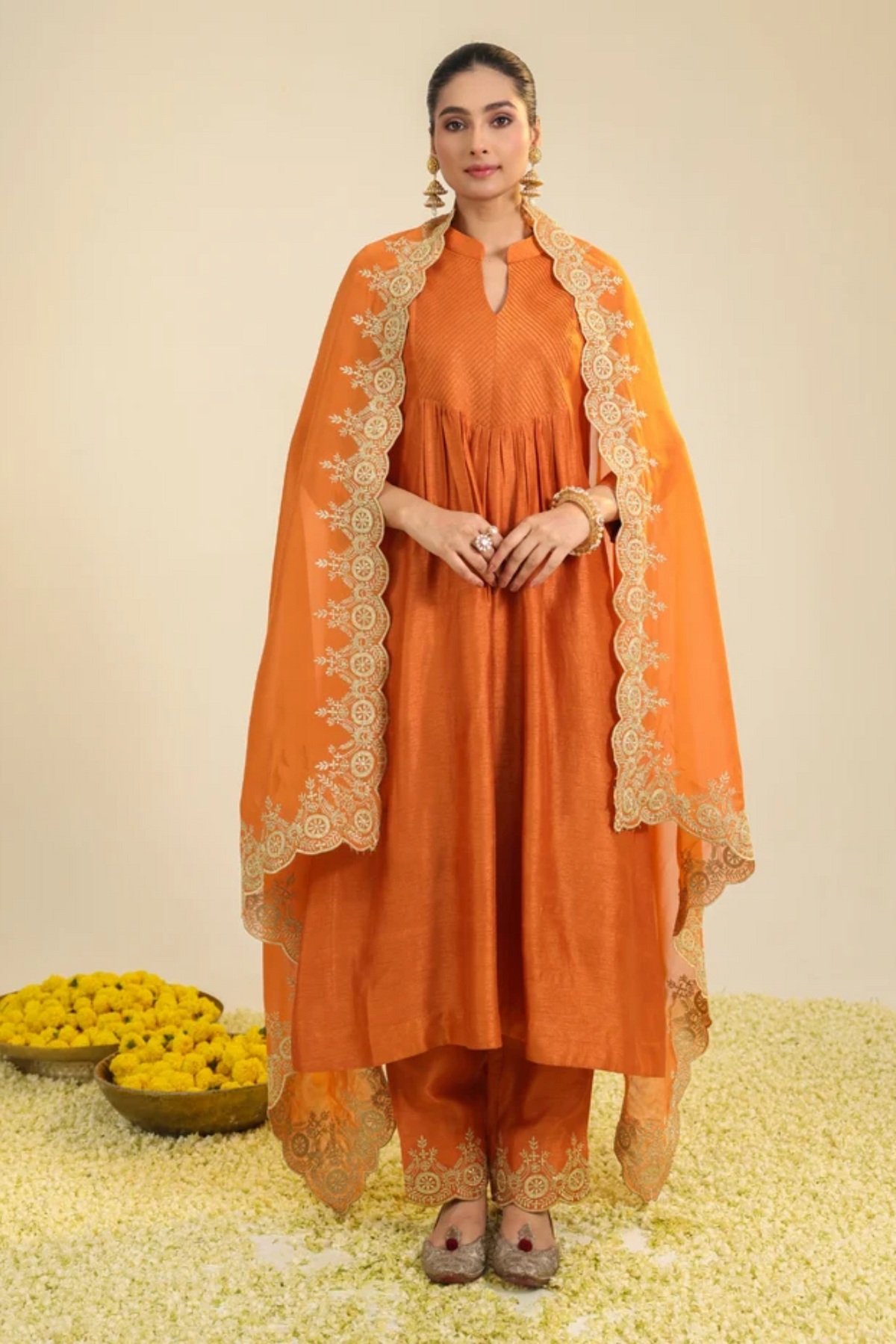 Rust Gumaan Kurta Set