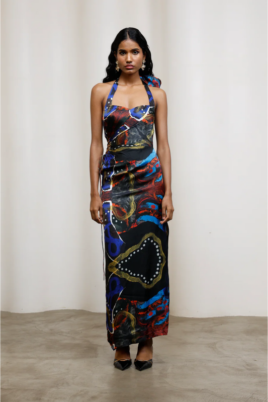 Saeri Tie-up Dress