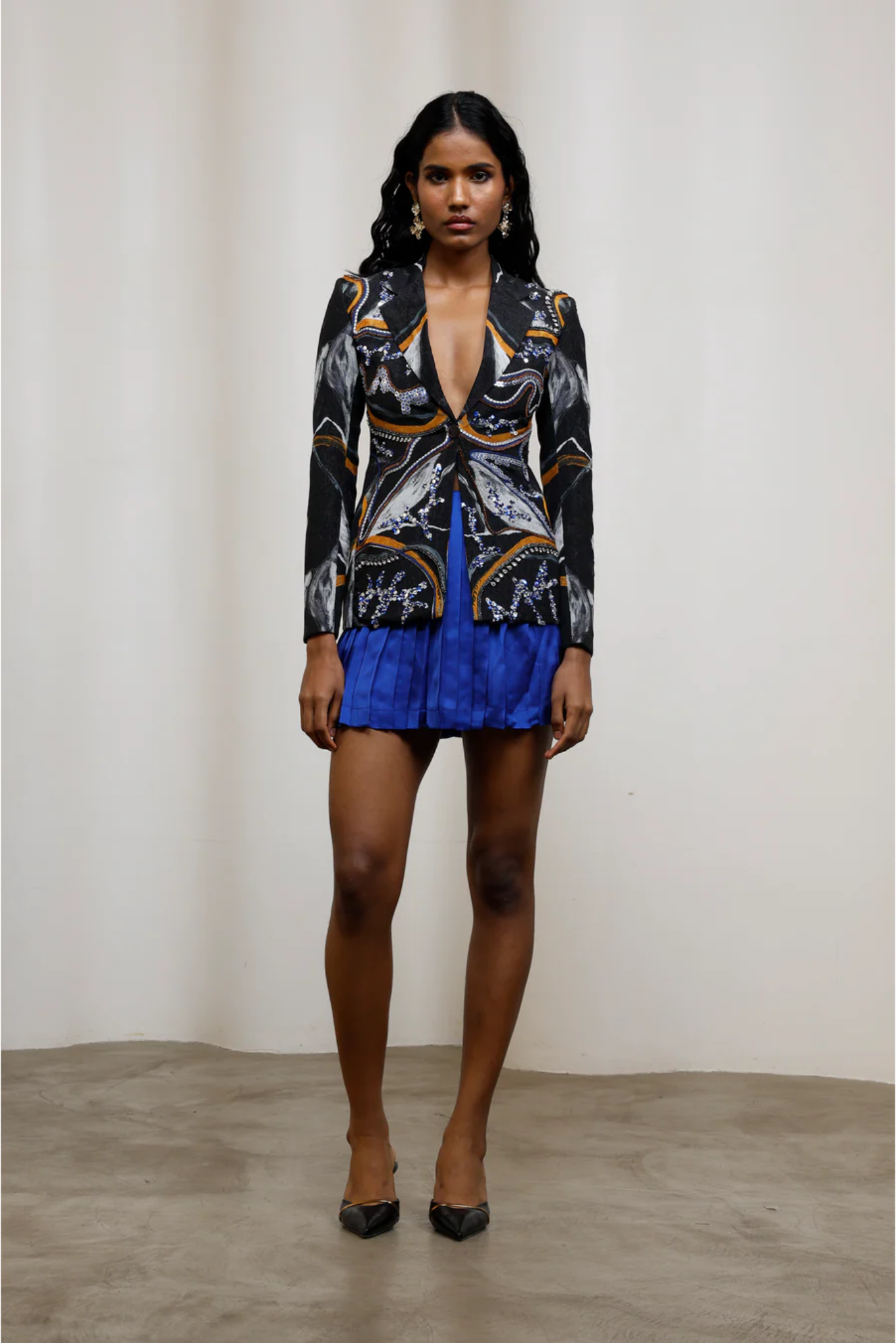 Iro Embroidered Blazer Set