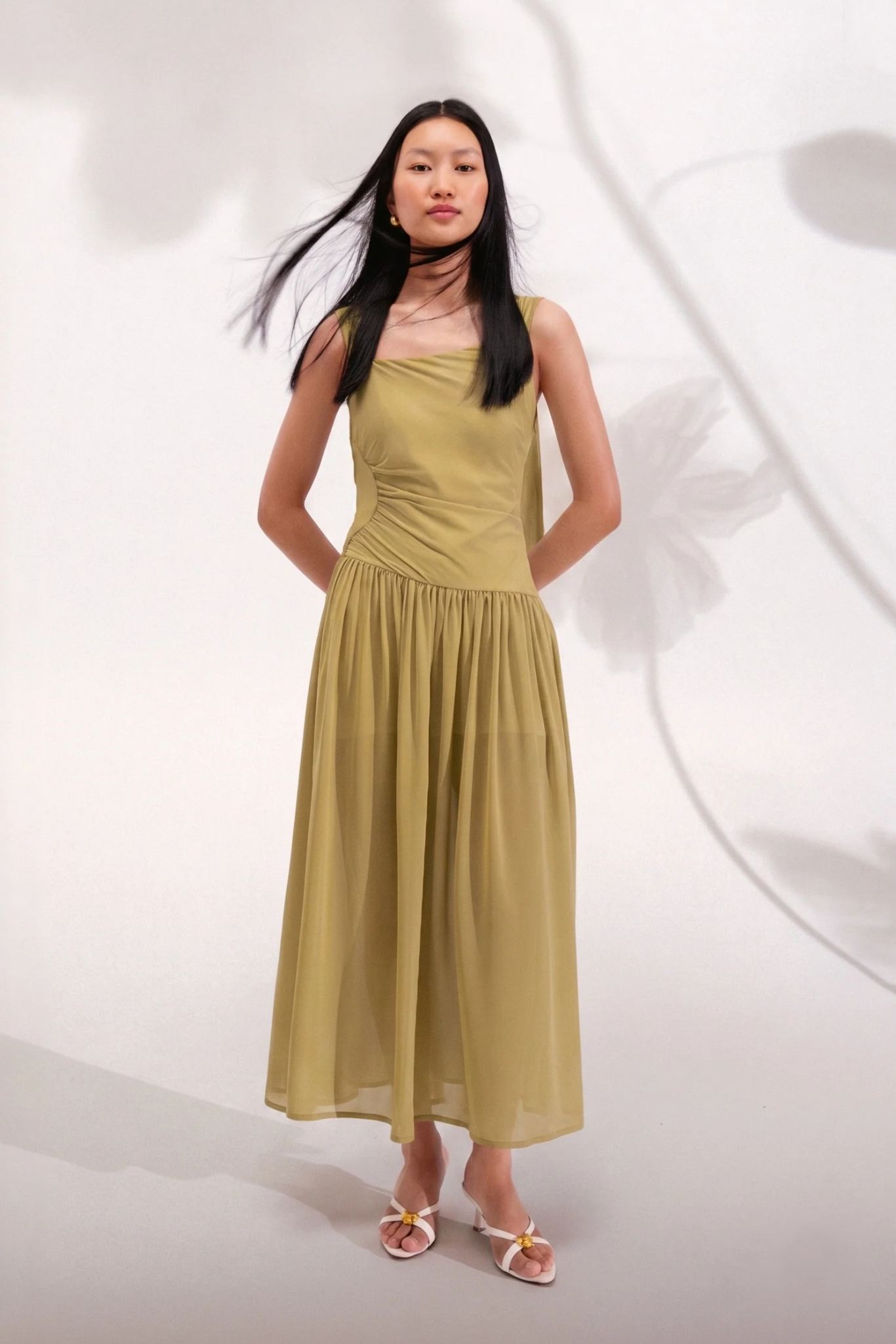 Love Note Dress - Olive Green