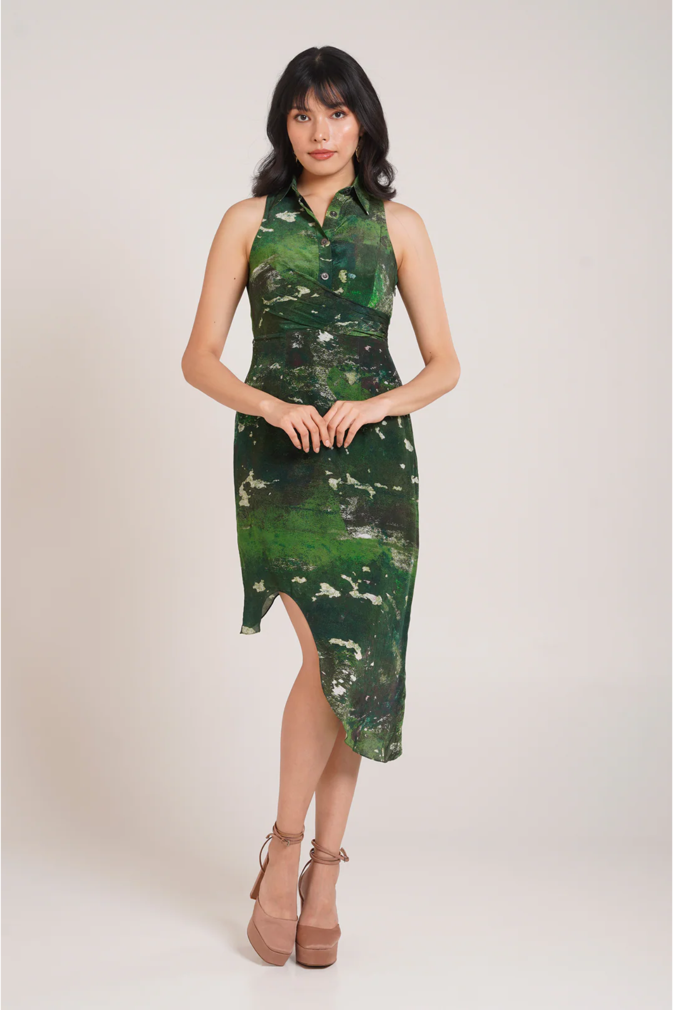 Sage Shirt Dress