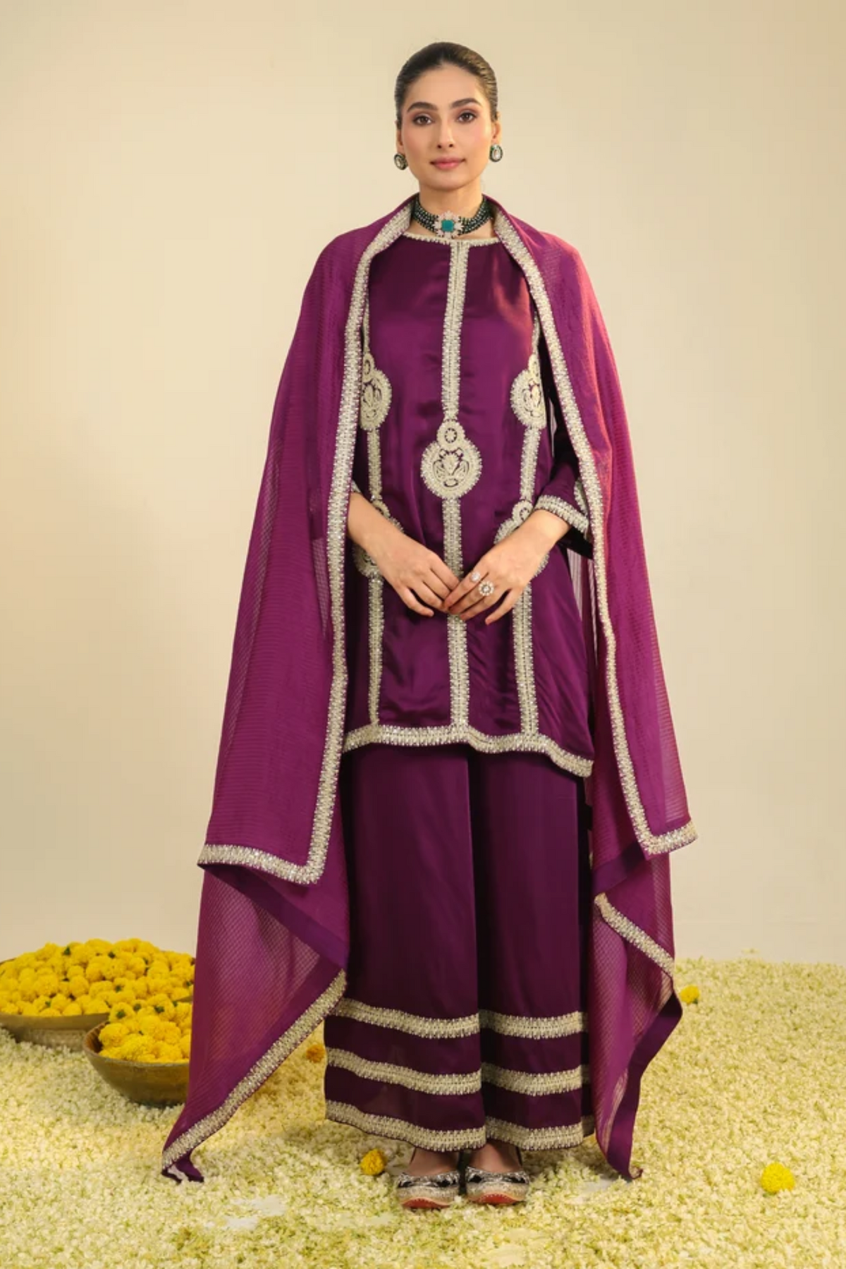 Purple Zainaa Kurta Set
