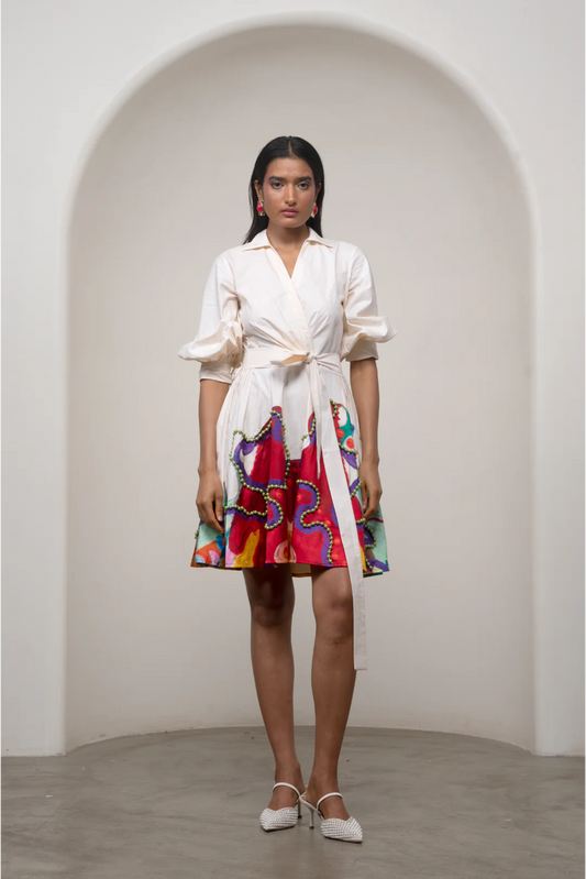 Alya Tie-Up Dress