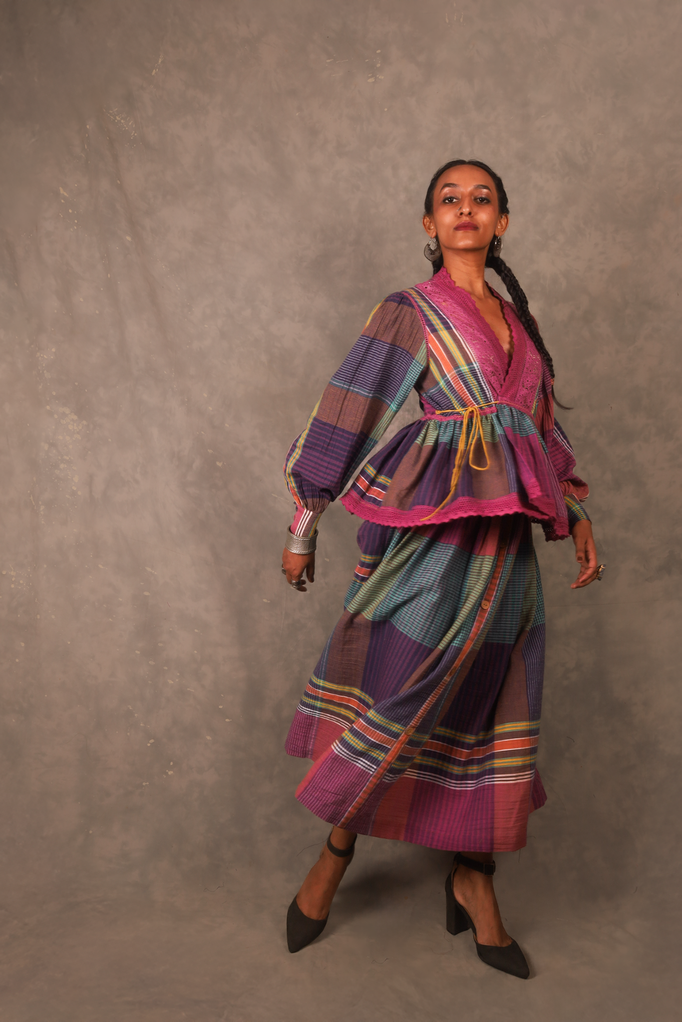 Swirl Top - Plaids