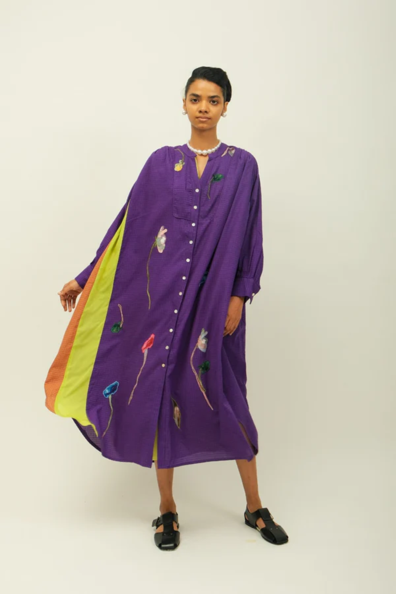 Thistle Appliqué Dress