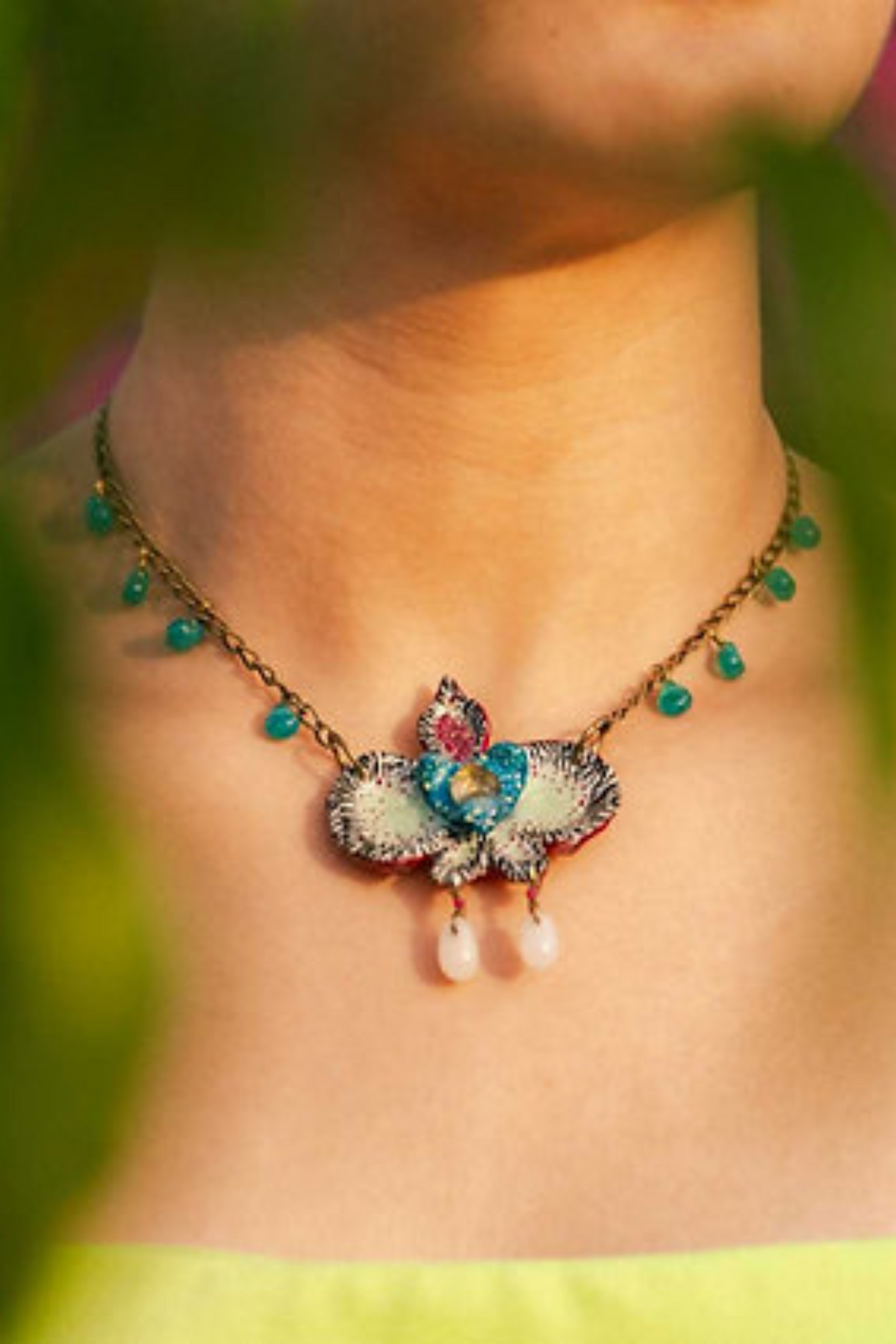 Acid Orchid Necklace