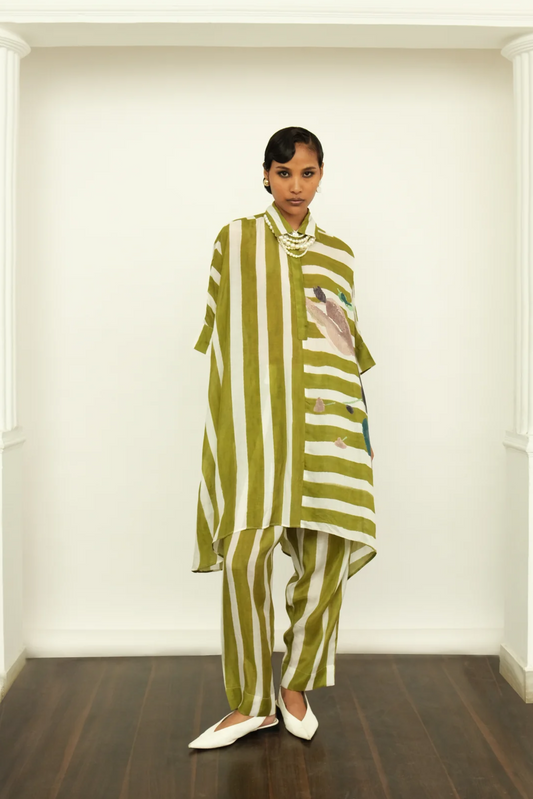 Olivia Stripe Tapered Pants