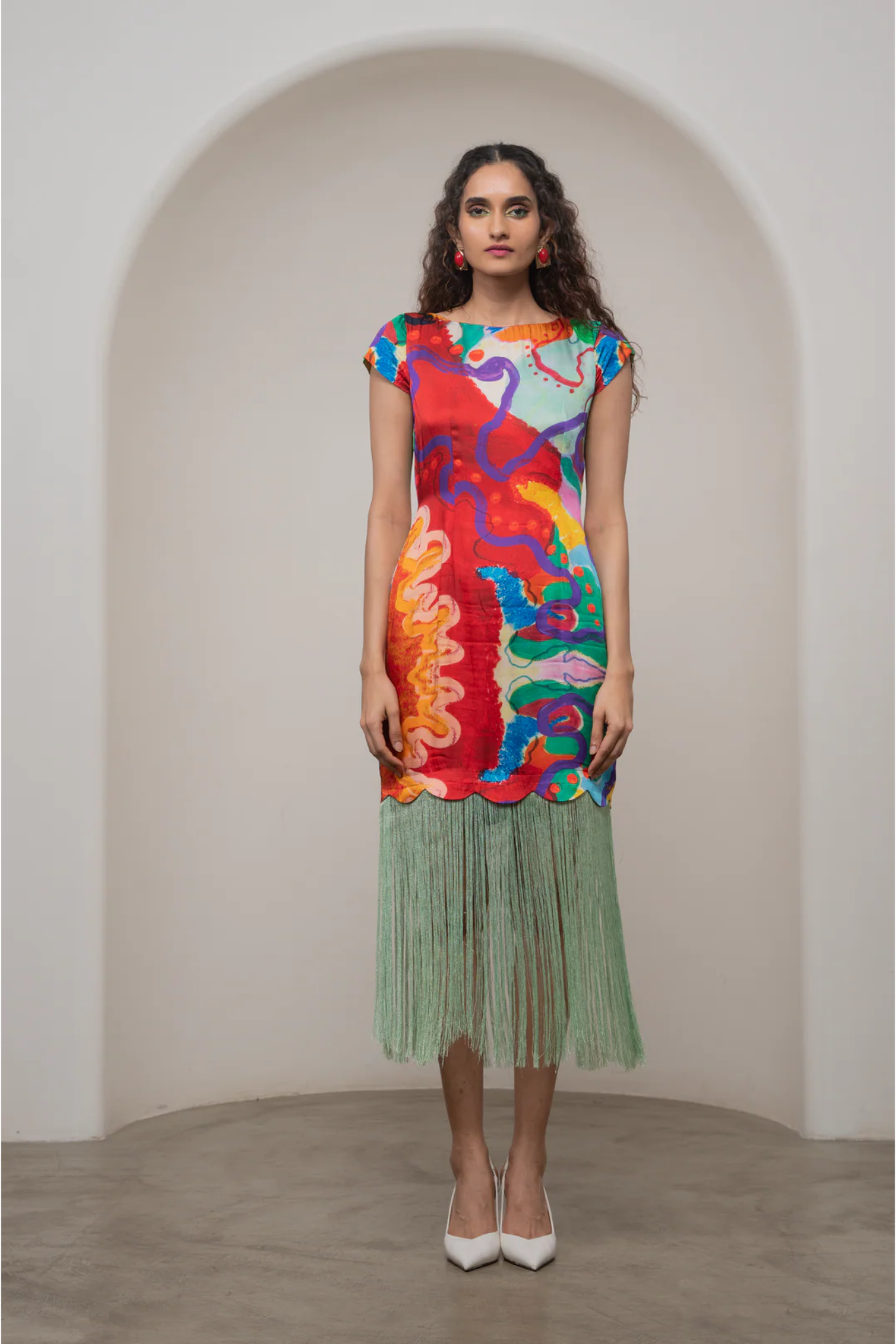 Alya Fringe Dress