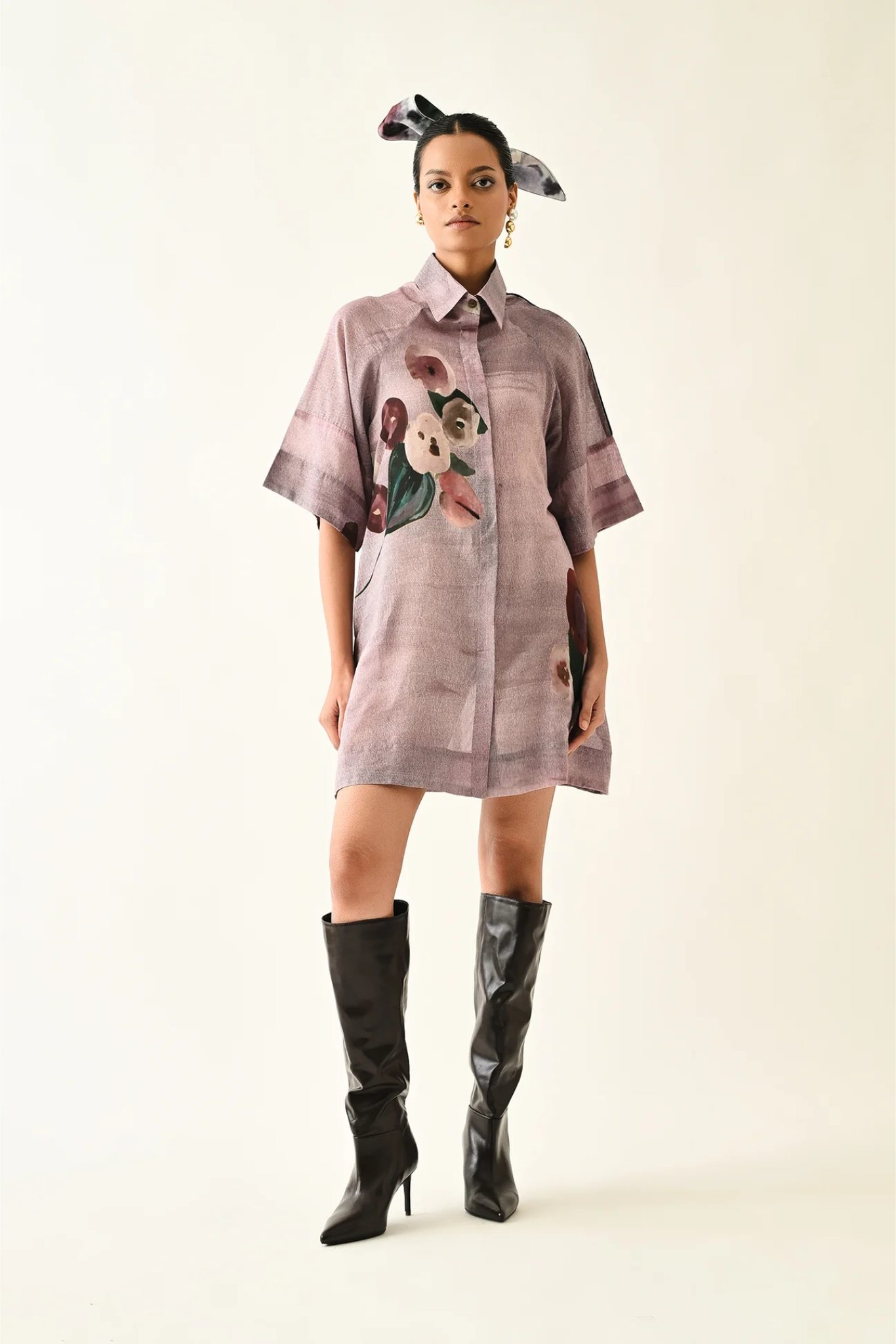 Dusk Pink Aline Short Dress