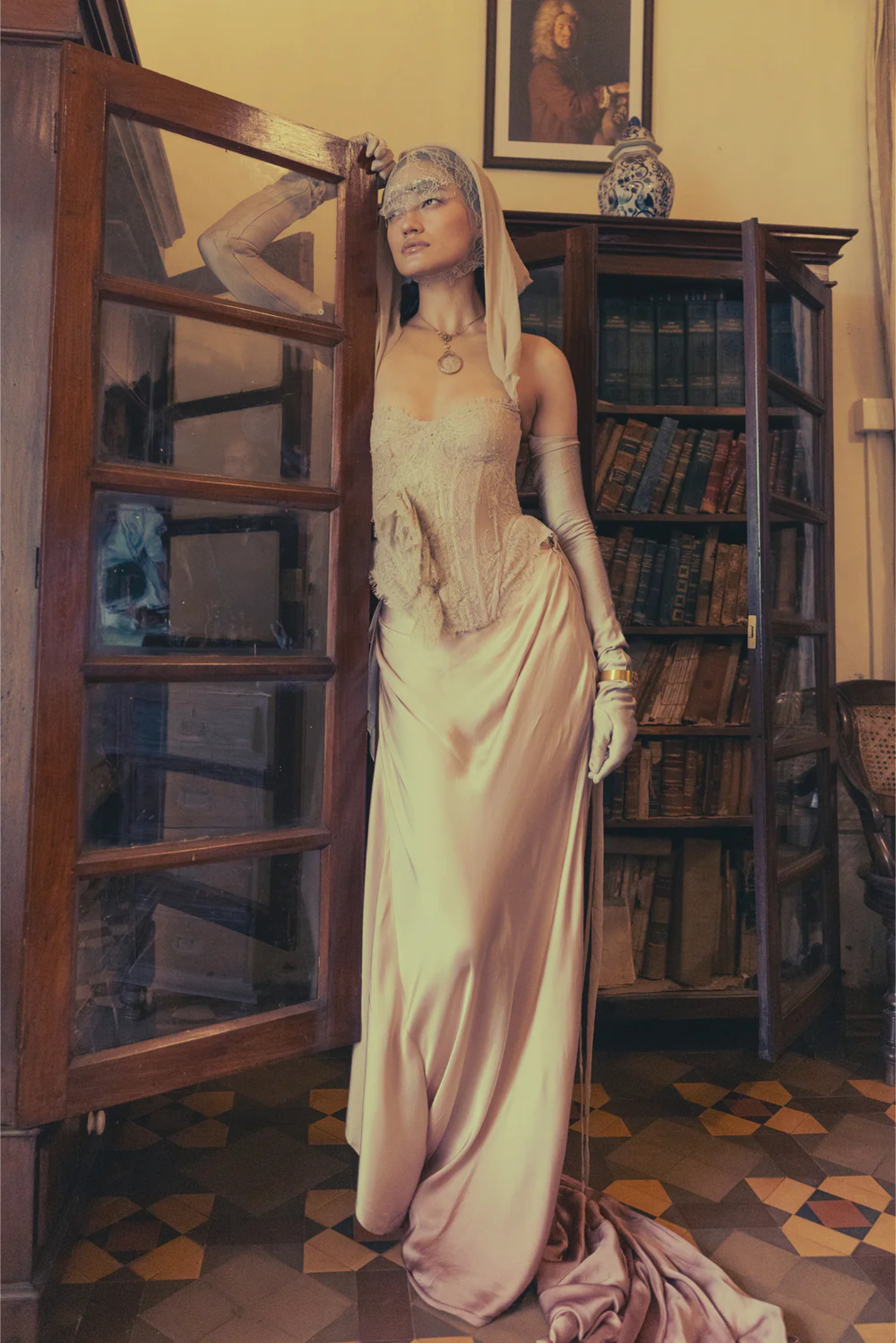 Champagne on my corset
