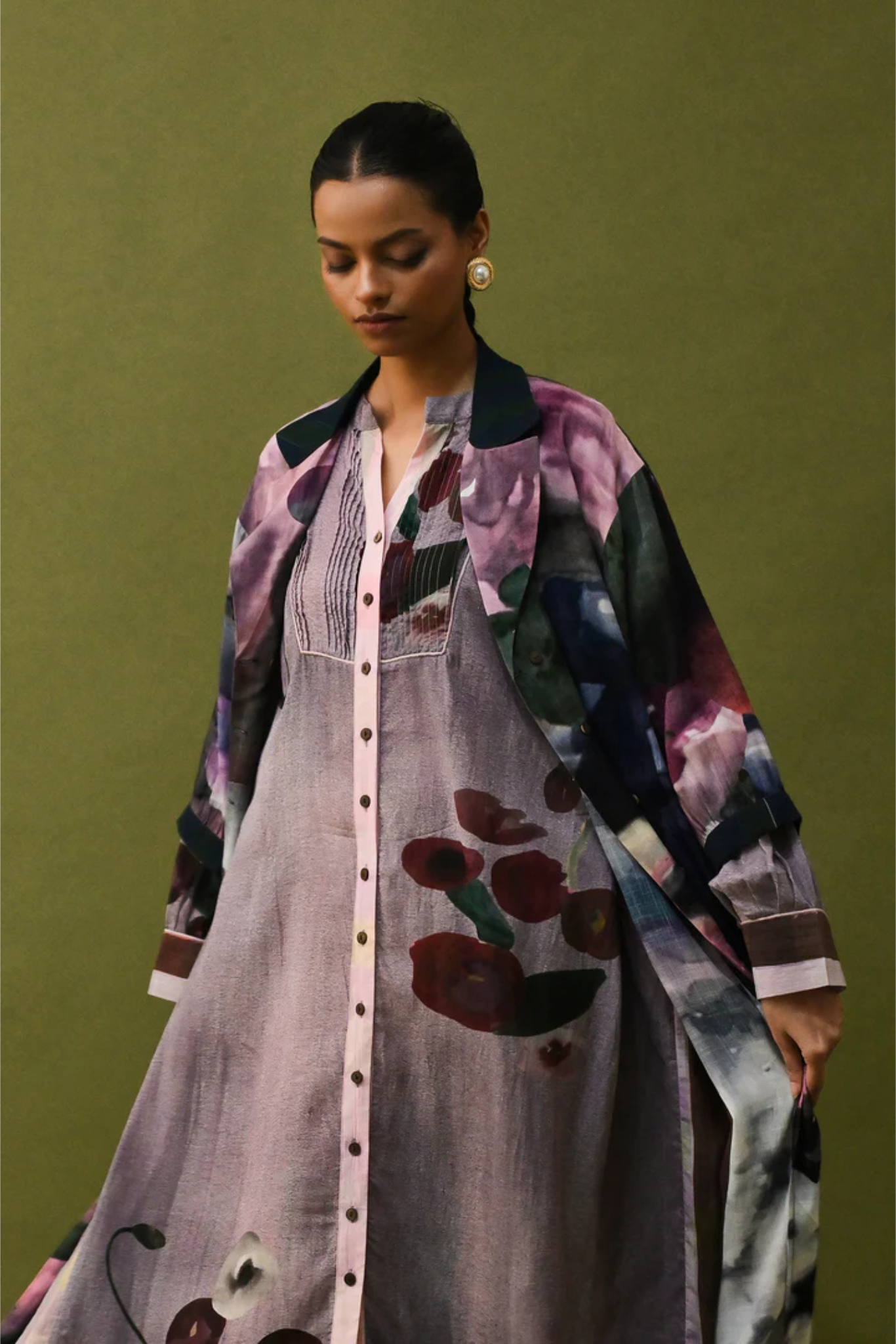 Dusk Pink Trench Set