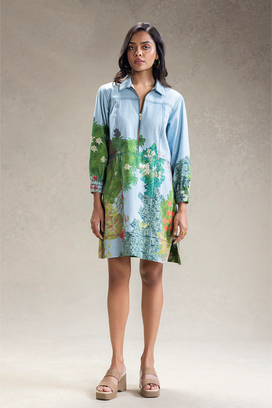 Blume Printed Boxy Dress
