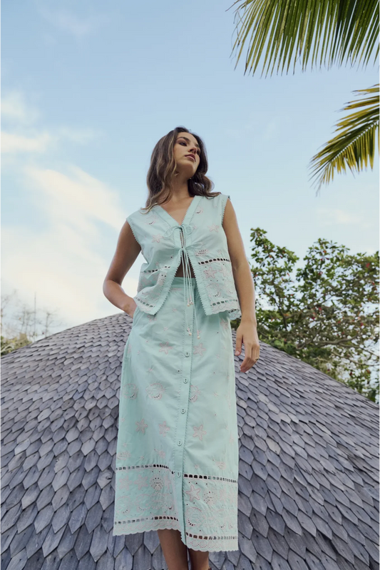 Kaia Skirt - Aqua