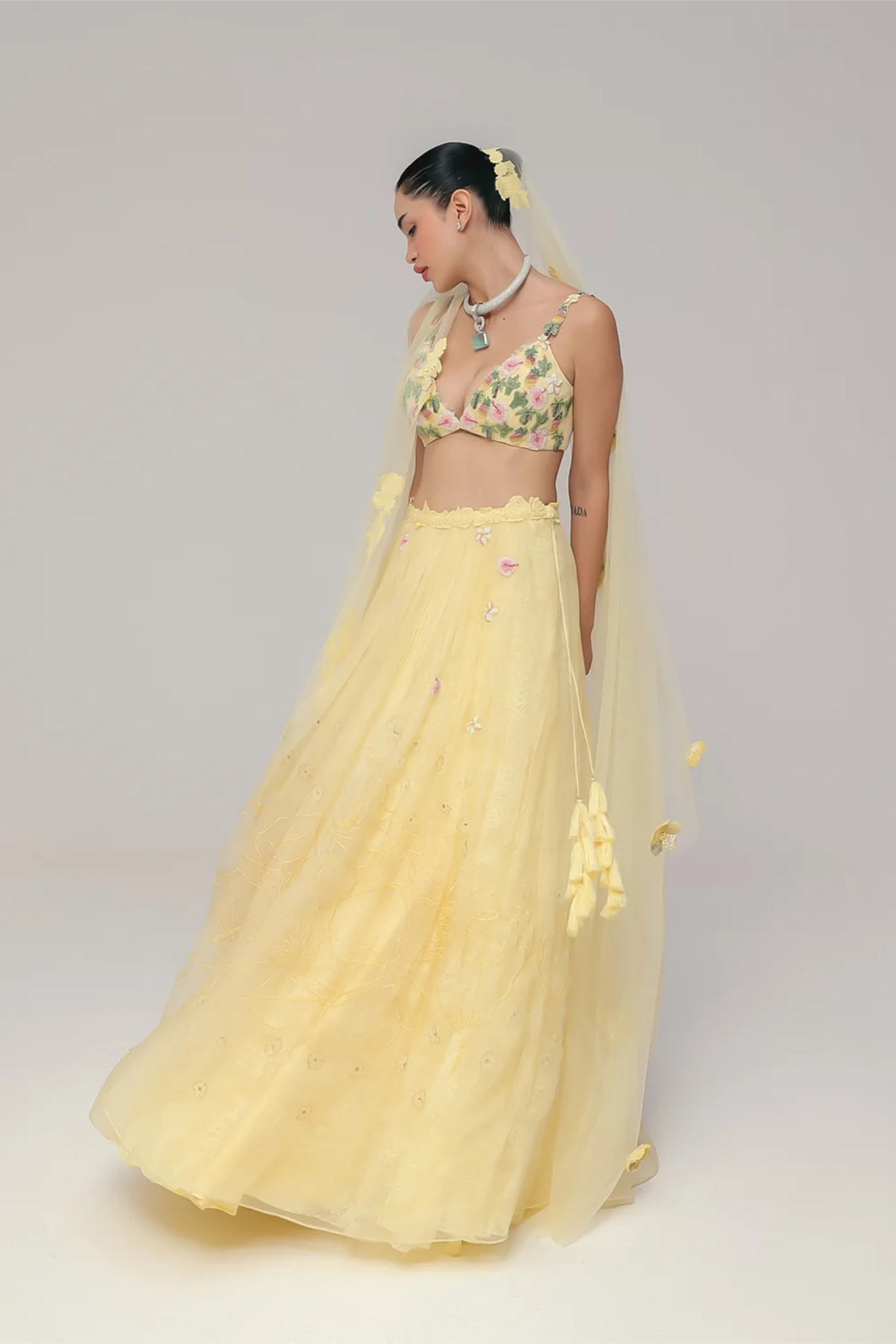 A Yellow Haldi Lehenga