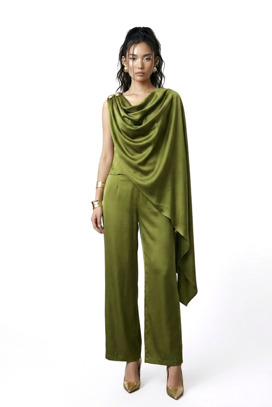 ESME Satin Asymmetrical Set