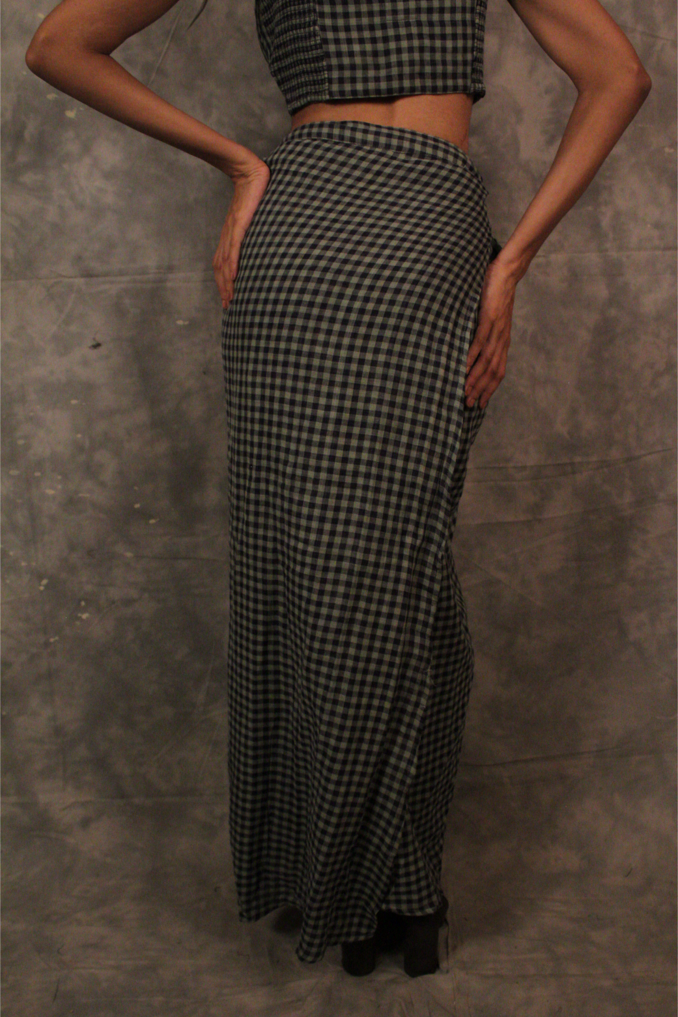 Antaria Wrap skirt - Gingham Check