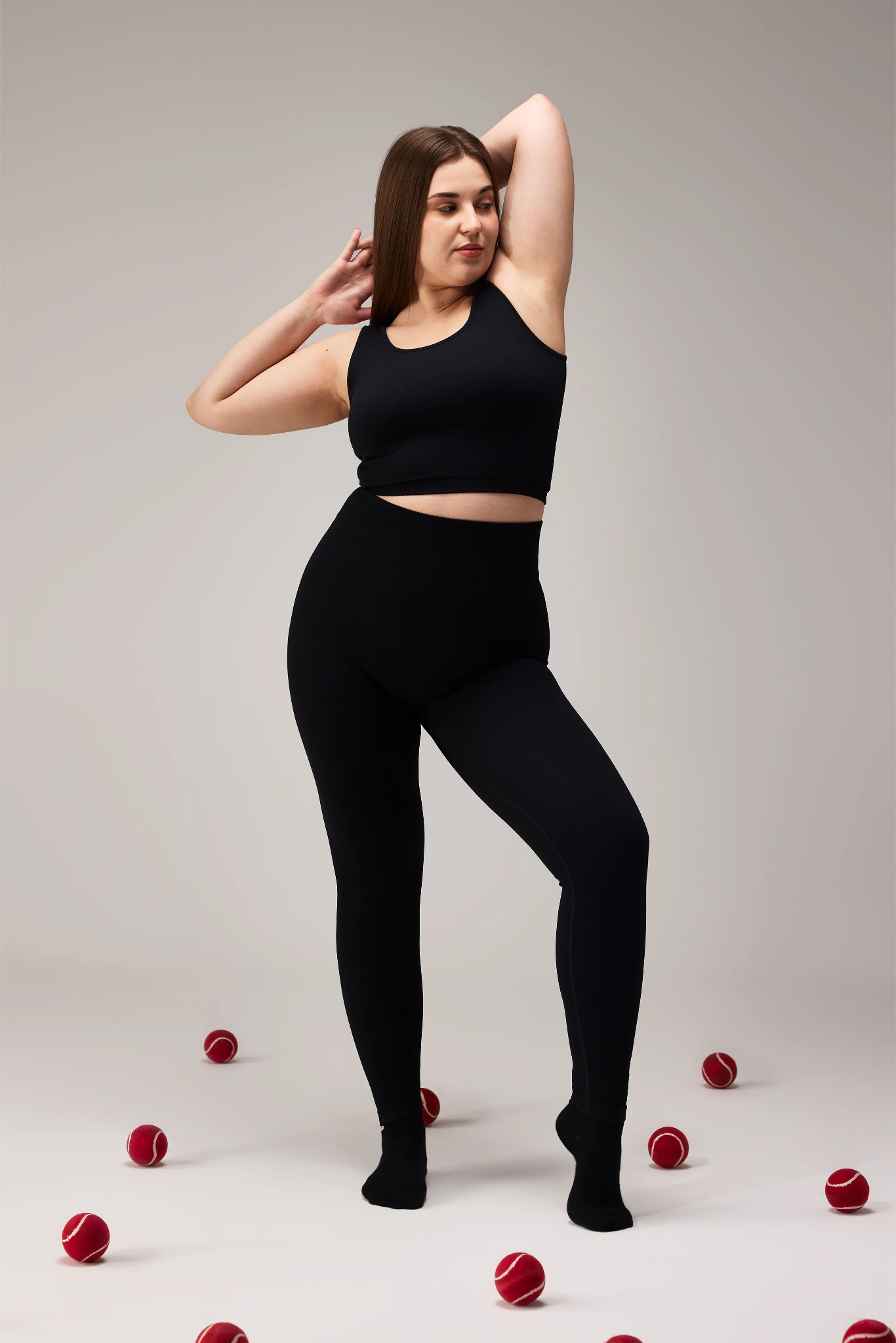 SEAMLESS LEGGINGS - BLACK