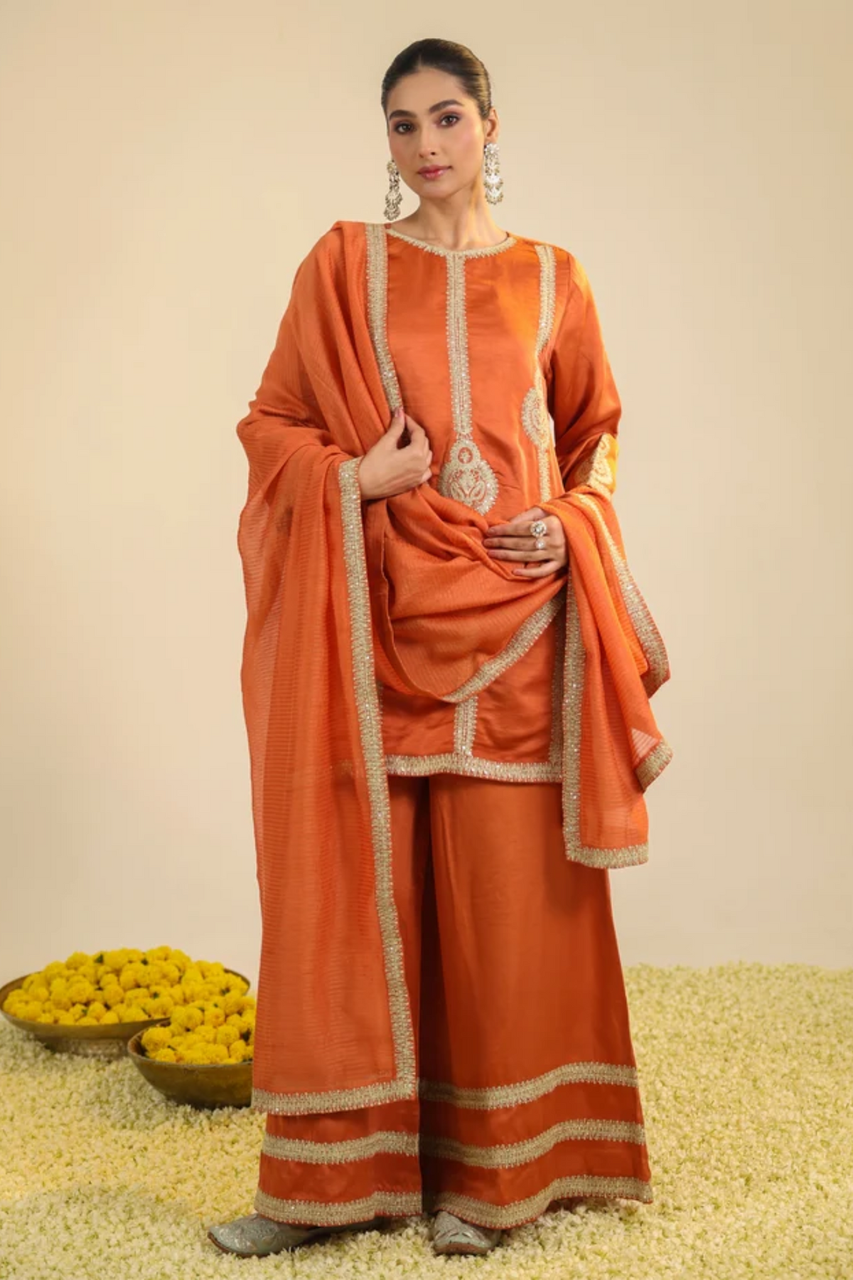 Rust Zainaa Kurta Set