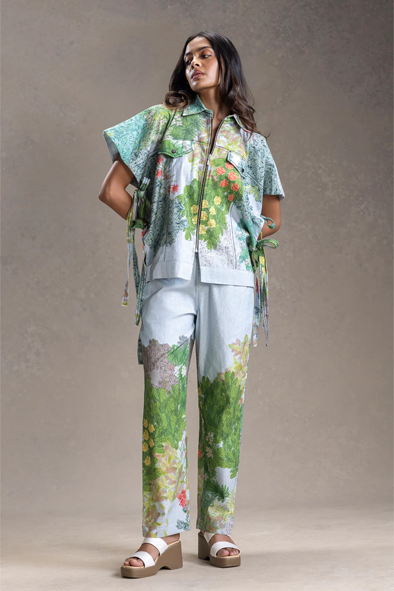 Blume Printed Shacket and Pants
