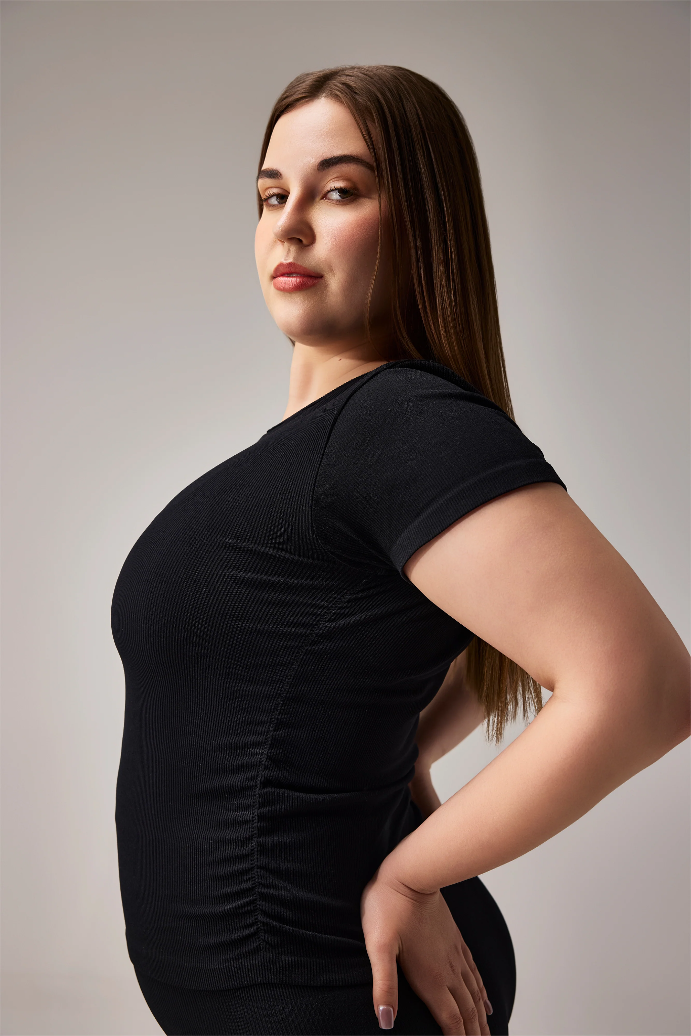 SEAMLESS TSHIRT - BLACK